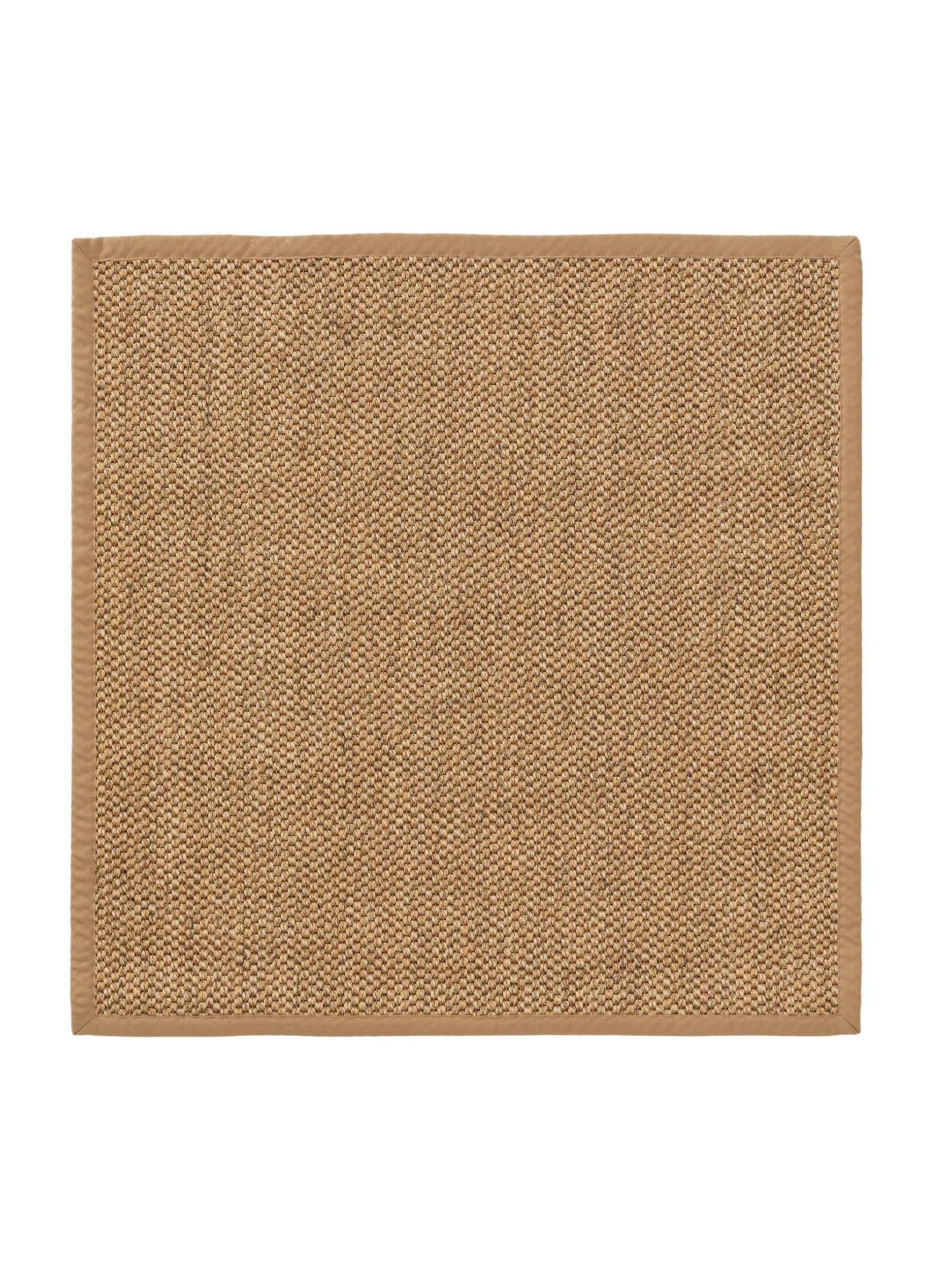 benuta Sisalteppich Greta, quadratisch, Höhe: 5 mm, 100% Sisal Naturfaser, Teppich Wohnzimmer, Esszimmer, Schlafzimmer
