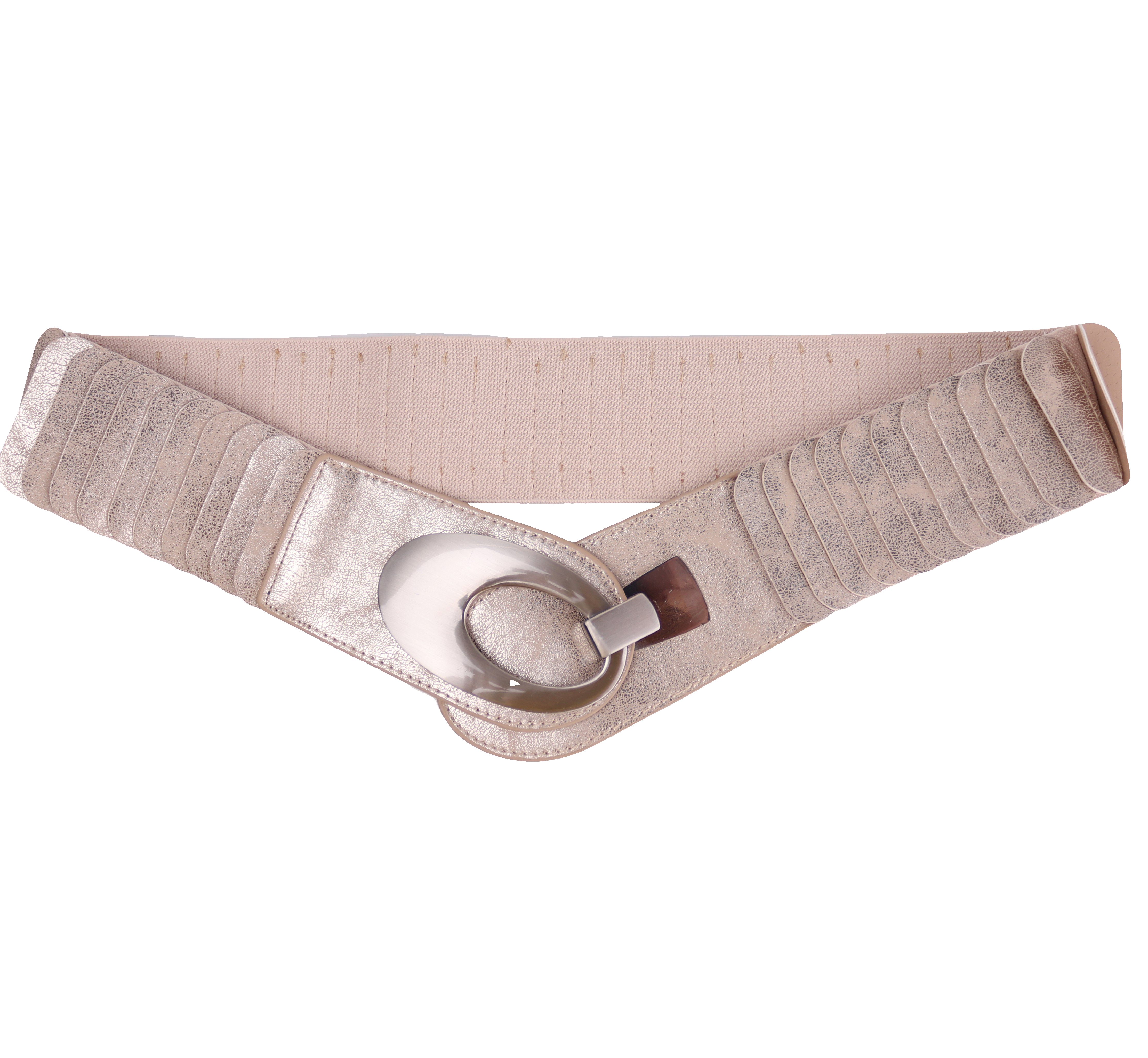 MIRROSI Taillengürtel Leo Unifarbe breit 6cm für Taillenumfang 85 bis 110cm, ONESIZE (Angenehmes Tragesgefühl, Leopard Muster, Unifarben) Breiter Stretch Gürtel