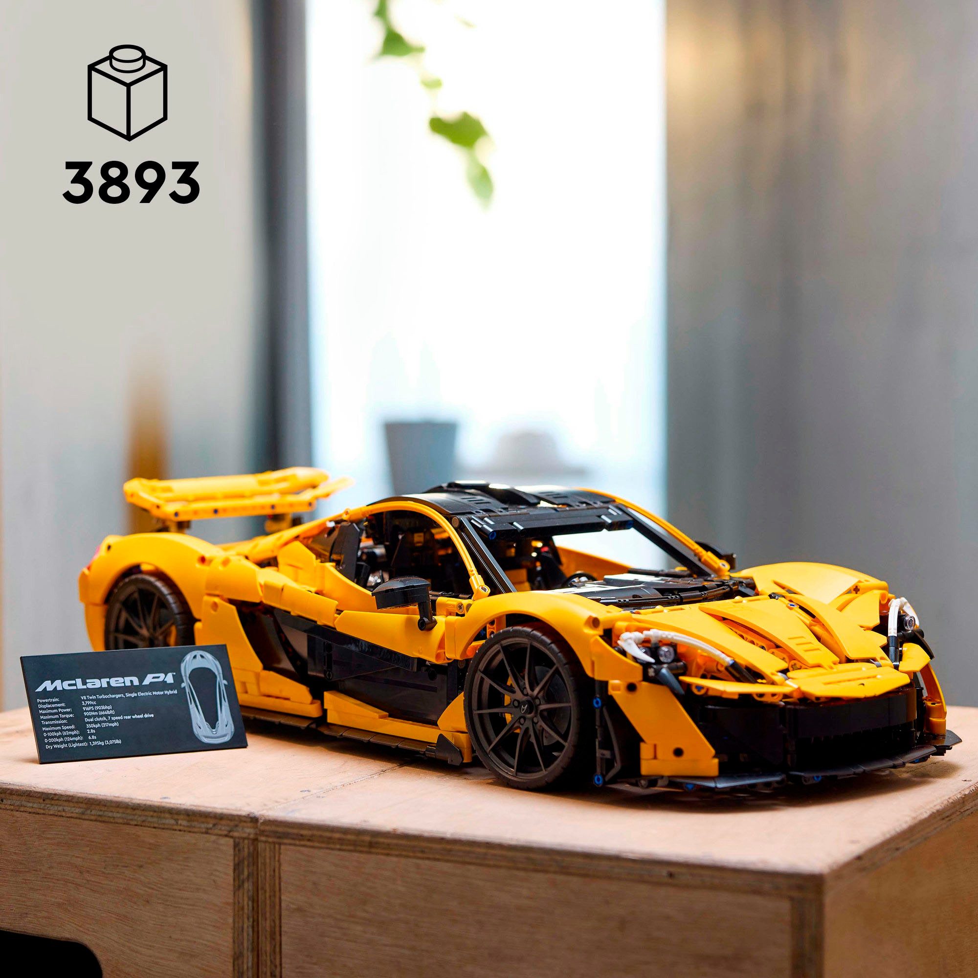 LEGO® McLaren P1™ (42172), LEGO Technic Konstruktionsspielsteine, (3893 St), Made in Europe