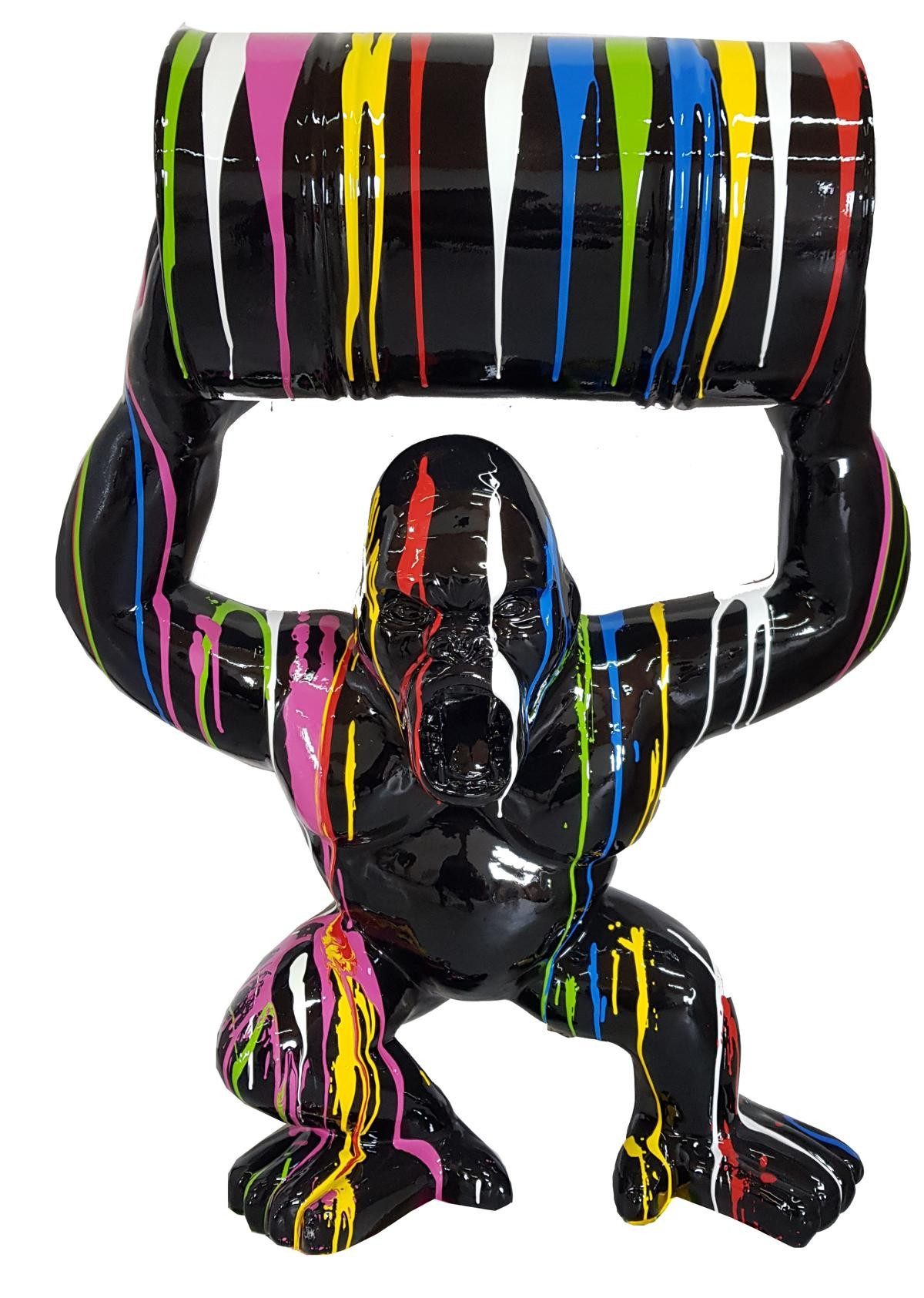 JVmoebel Dekofigur Bunte King Kong Figur aus Handarbeit im modernen Design, Made in Europa