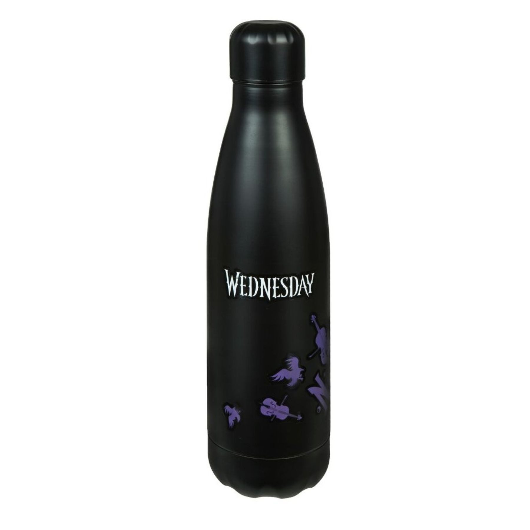 Wednesday Trinkflasche Edelstahl 500 ml für Schule Ausflüge und Alltag