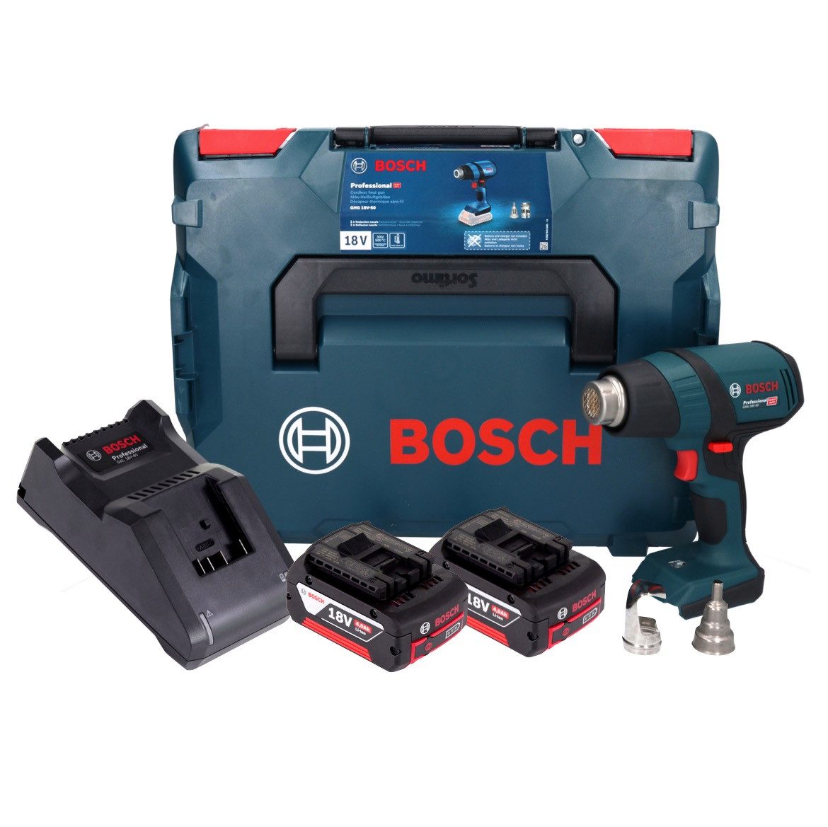 Bosch Professional Heißluftgebläse GHG 18V-50 Professional Akku Heissluftgebläse 18 V 300° C / 500° C +