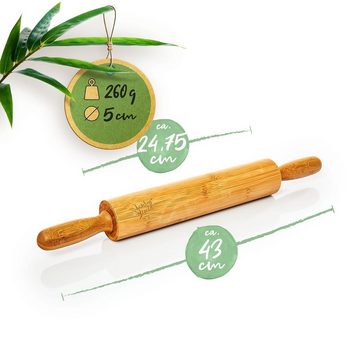 Klarstein Nudelholz Nudelholz Bambus