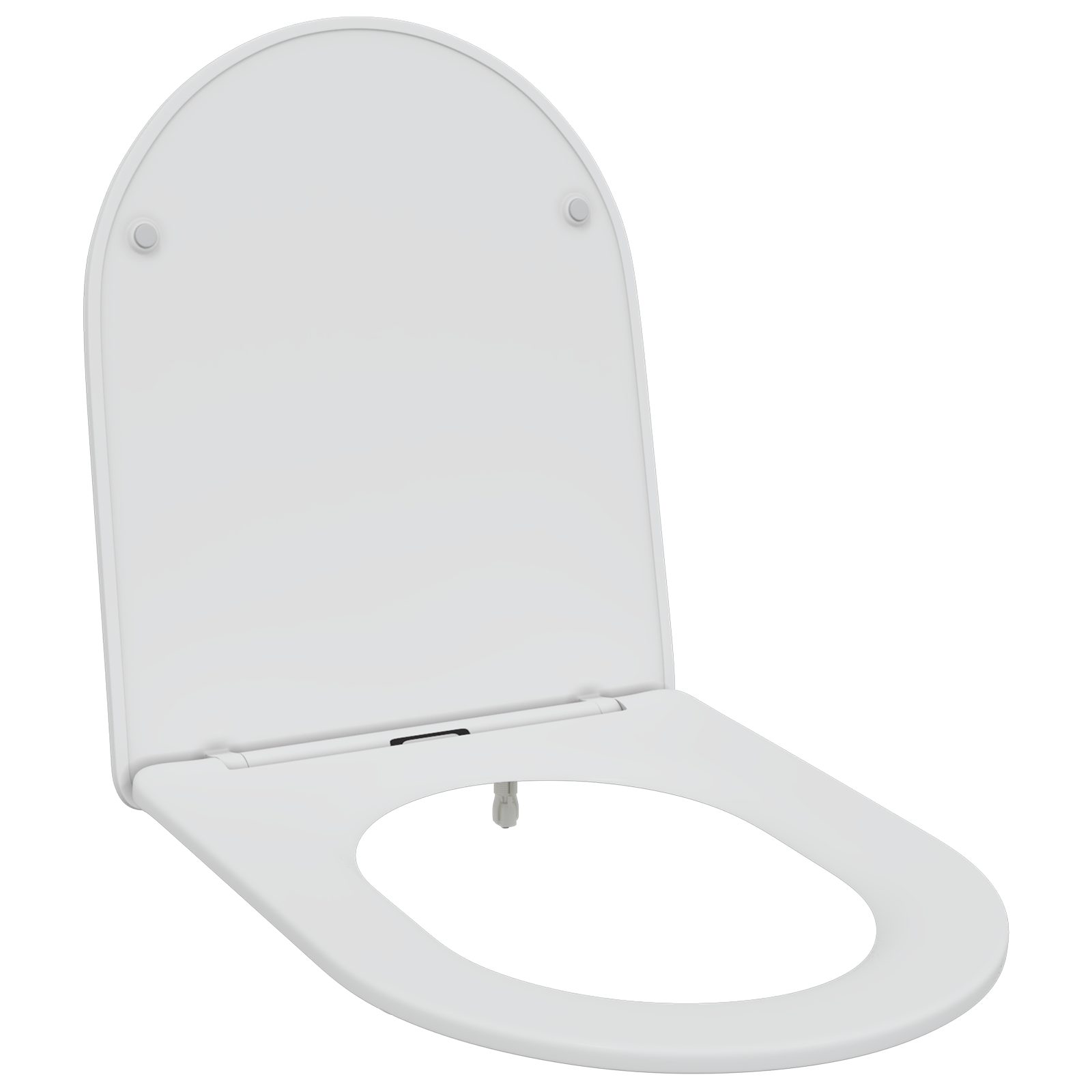 WC-Sitz Toilettensitz Quick Release Absenkautomatik Duroplast in Weiß