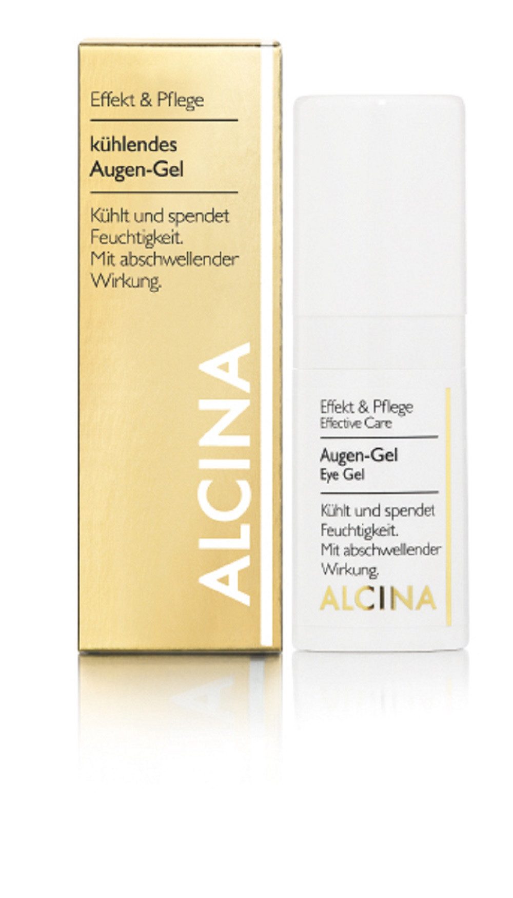 ALCINA Augencreme ALCINA Augen-Gel 15 ml, Fettfreies, abschwellendes Augengel beruhigt und mildert Augenringe.