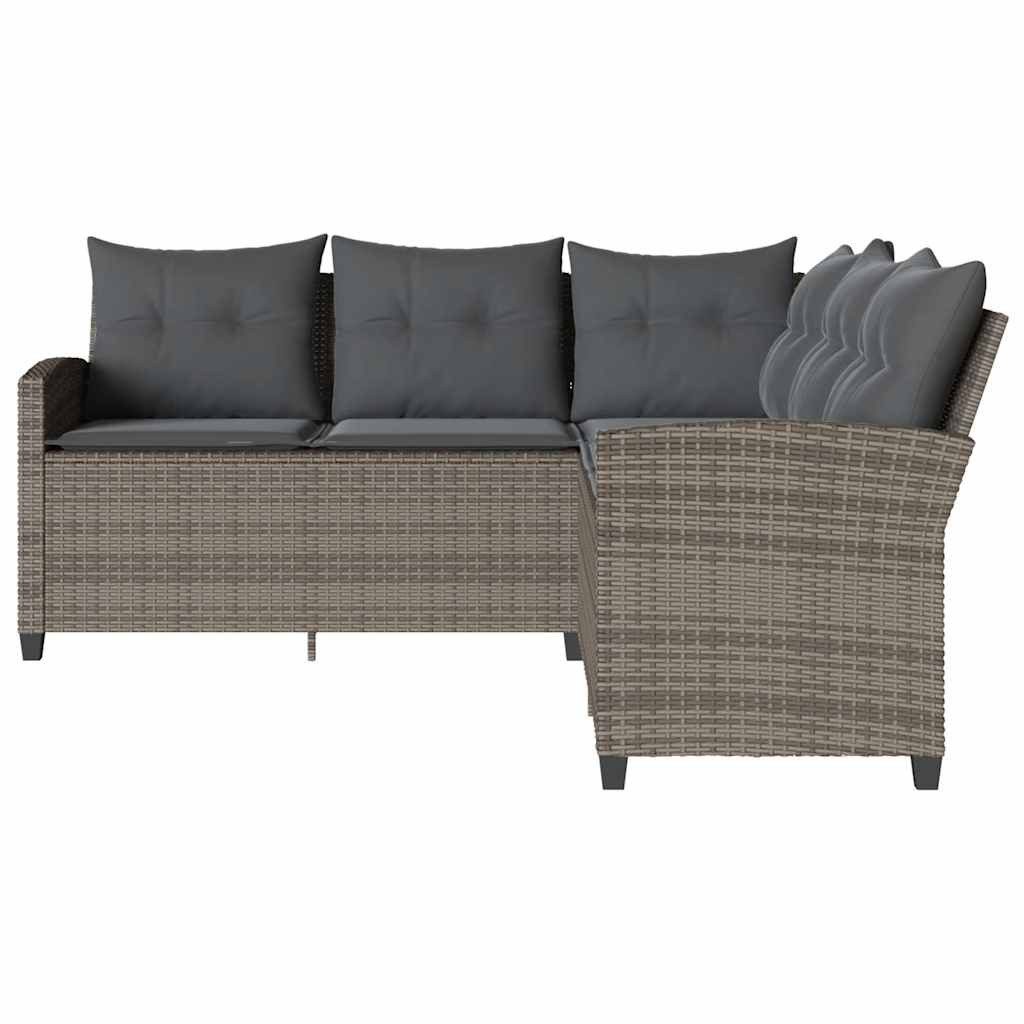 vidaXL Gartenlounge-Set L-förmiges Couchsofa mit Kissen günstig online kaufen
