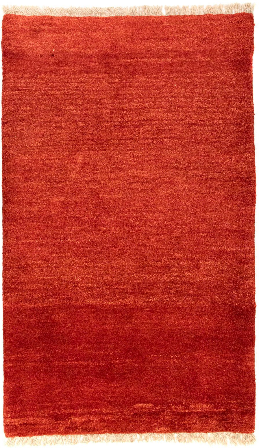 18 rechteckig, morgenland, rot, mm, handgeknüpft Gabbeh Höhe: Teppich handgeknüpft Wollteppich