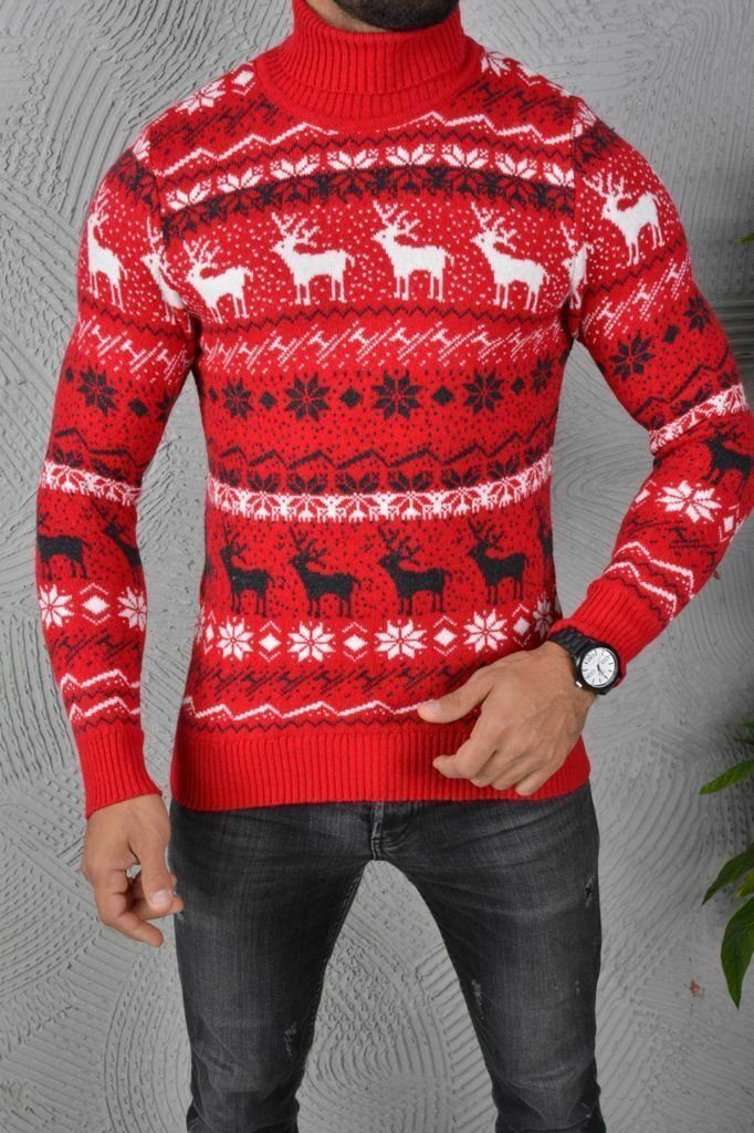 Weihnachtspulli Norweger Pullover Herren Weihnachten SOULSTAR