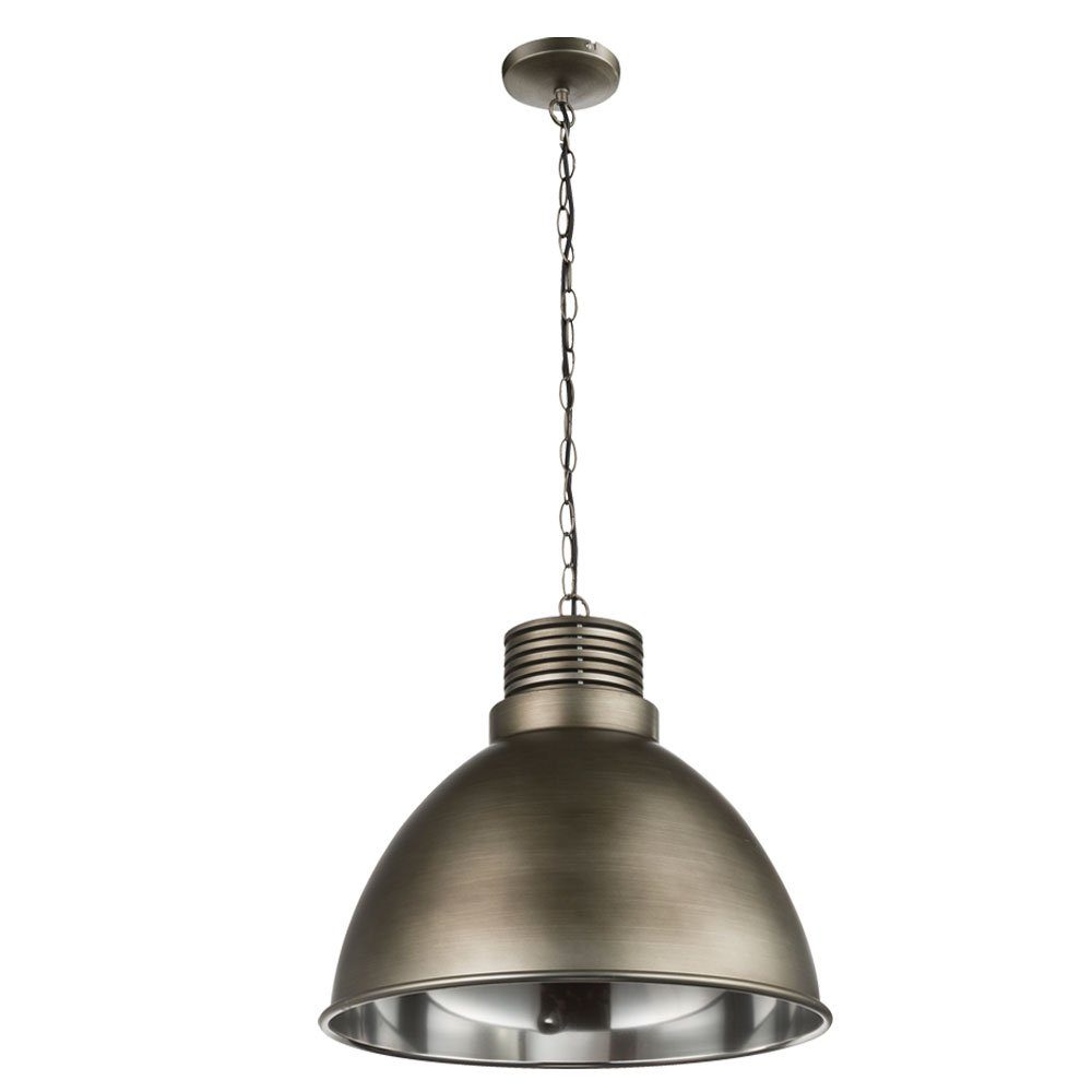 GLOBO LIGHTING Deckenleuchte, Leuchtmittel nicht inklusive, Hängeleuchte Pendellampe Kette antik Design nickel-matt H 150. € 119,99
