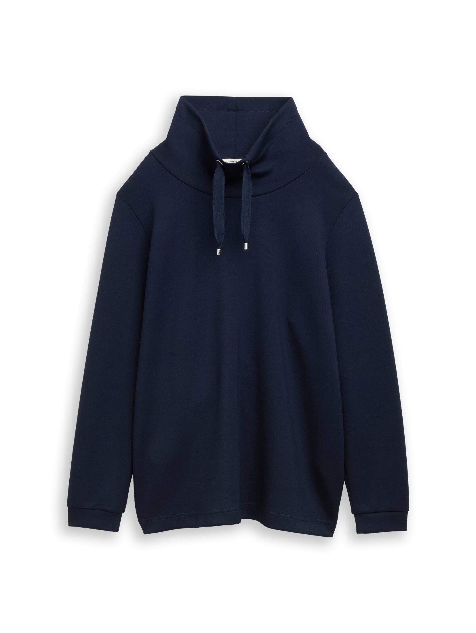 TOM TAILOR PLUS Sweatshirt Strick & Sweatshirts Plus Size - Scuba Sweatshirt mit Stehkragen