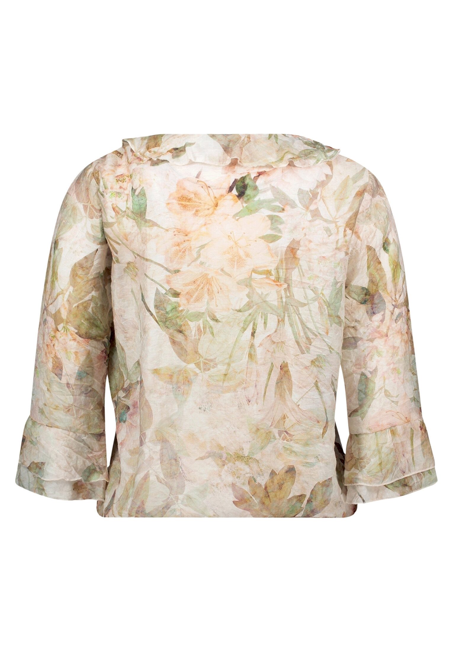 Cartoon Rüschenbluse Damen mit 3/4 Arm