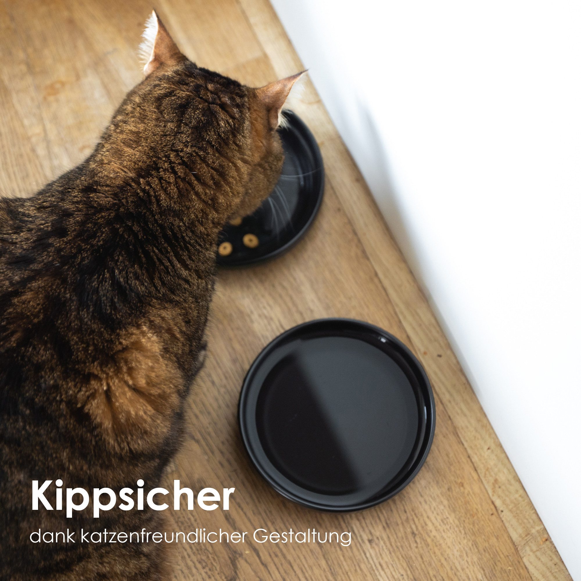 LucyBalu Futternapf LucyBalu Futternapf für Katzen »BOWL - Schalen aus Porzellan« 2er Set, Porzellan, ∅ 14 cm