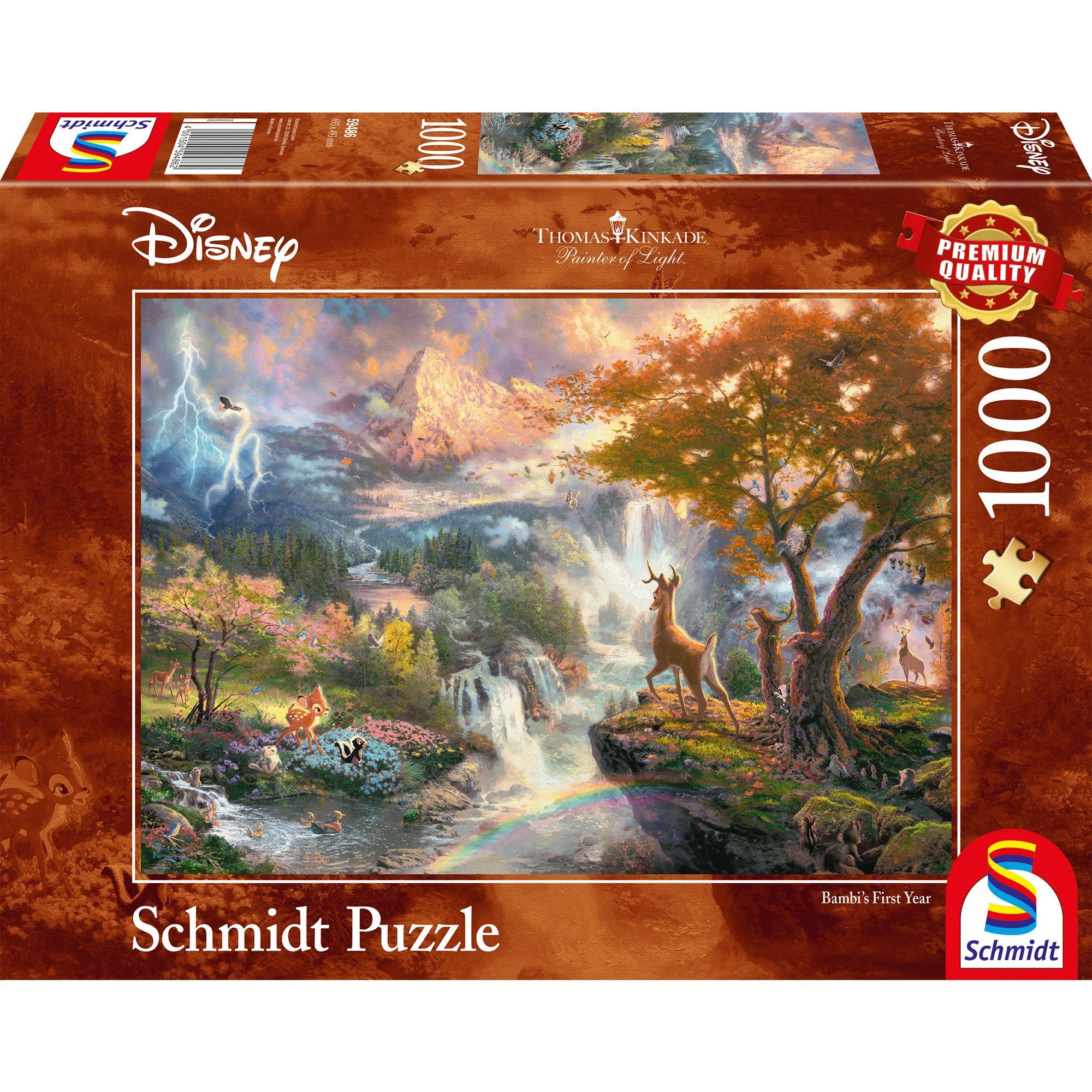 Puzzle Schmidt Spiele Puzzle Thomas Kinkade: Disney Bambi