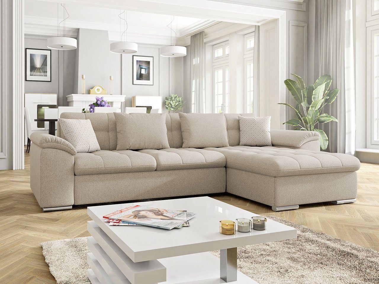 MIRJAN24 Ecksofa Diana, mit Schlaffunktion und günstig online kaufen