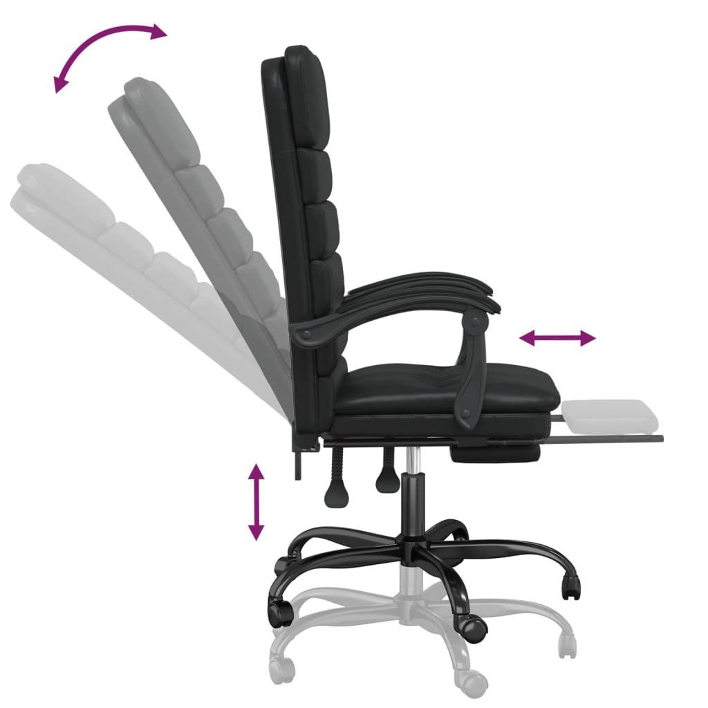 furnicato Bürostuhl mit Kunstleder Massagefunktion St) (1 Schwarz