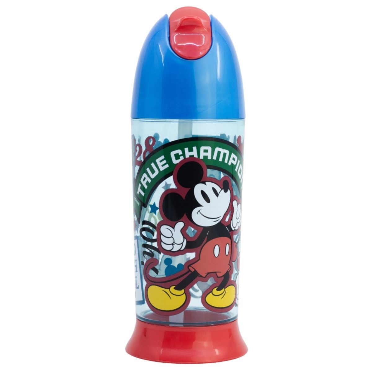 Storline Trinkflasche Disney Mickey Moue Wasserflasche 280 ml Kinderflasche mit Strohhalm