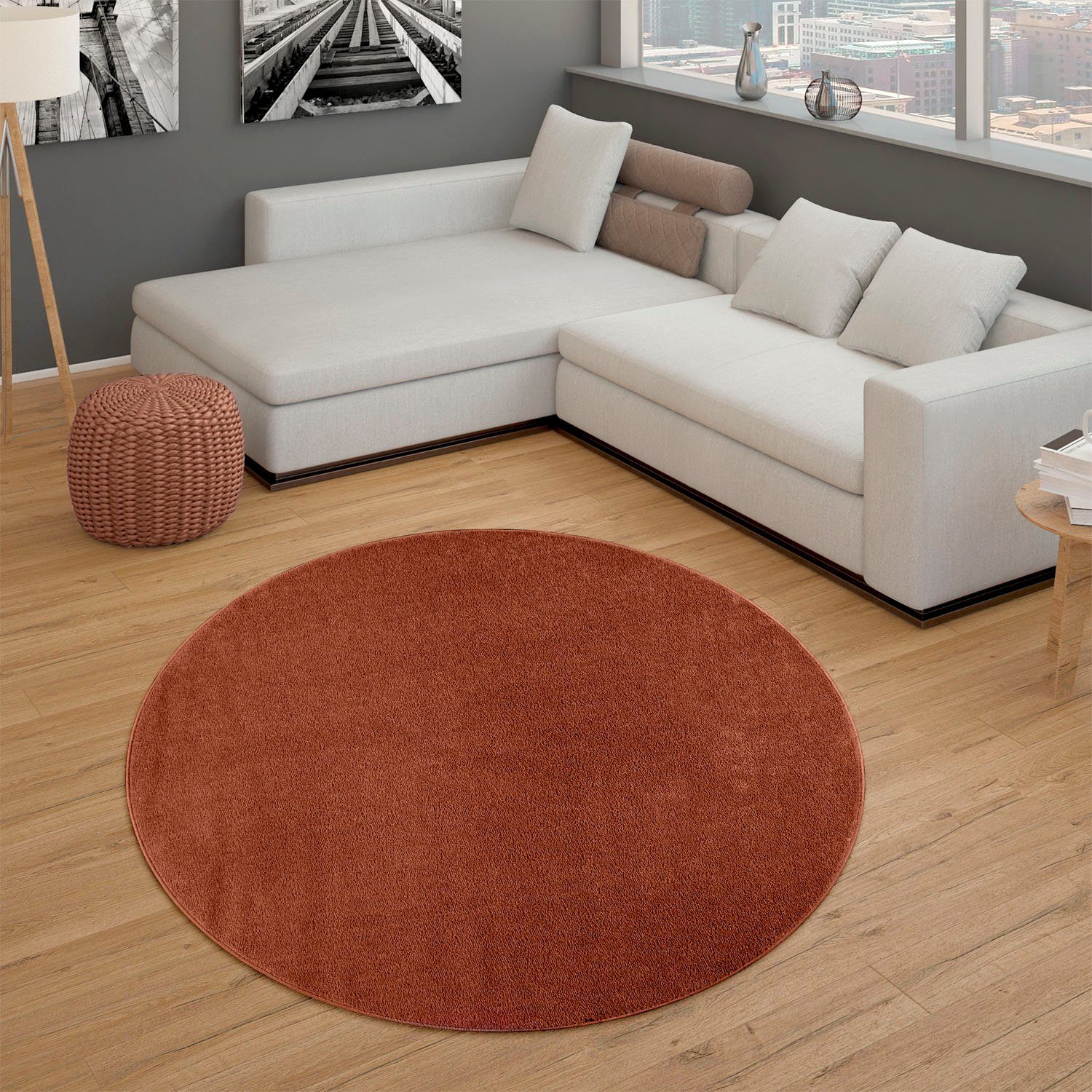 Paco Home Teppich Porto 890, rund, günstig online kaufen