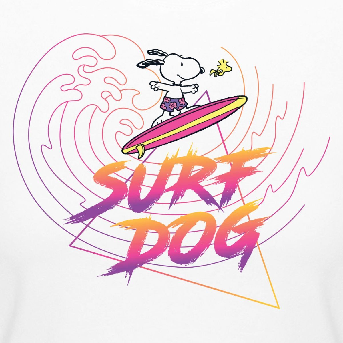 Spreadshirt T-Shirt Peanuts Snoopy Urlaub Cool Surfen Strand Crop Top (1-tlg)