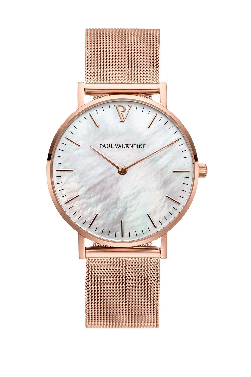 Quarzuhr ROSE GOLD SEASHELL MESH
