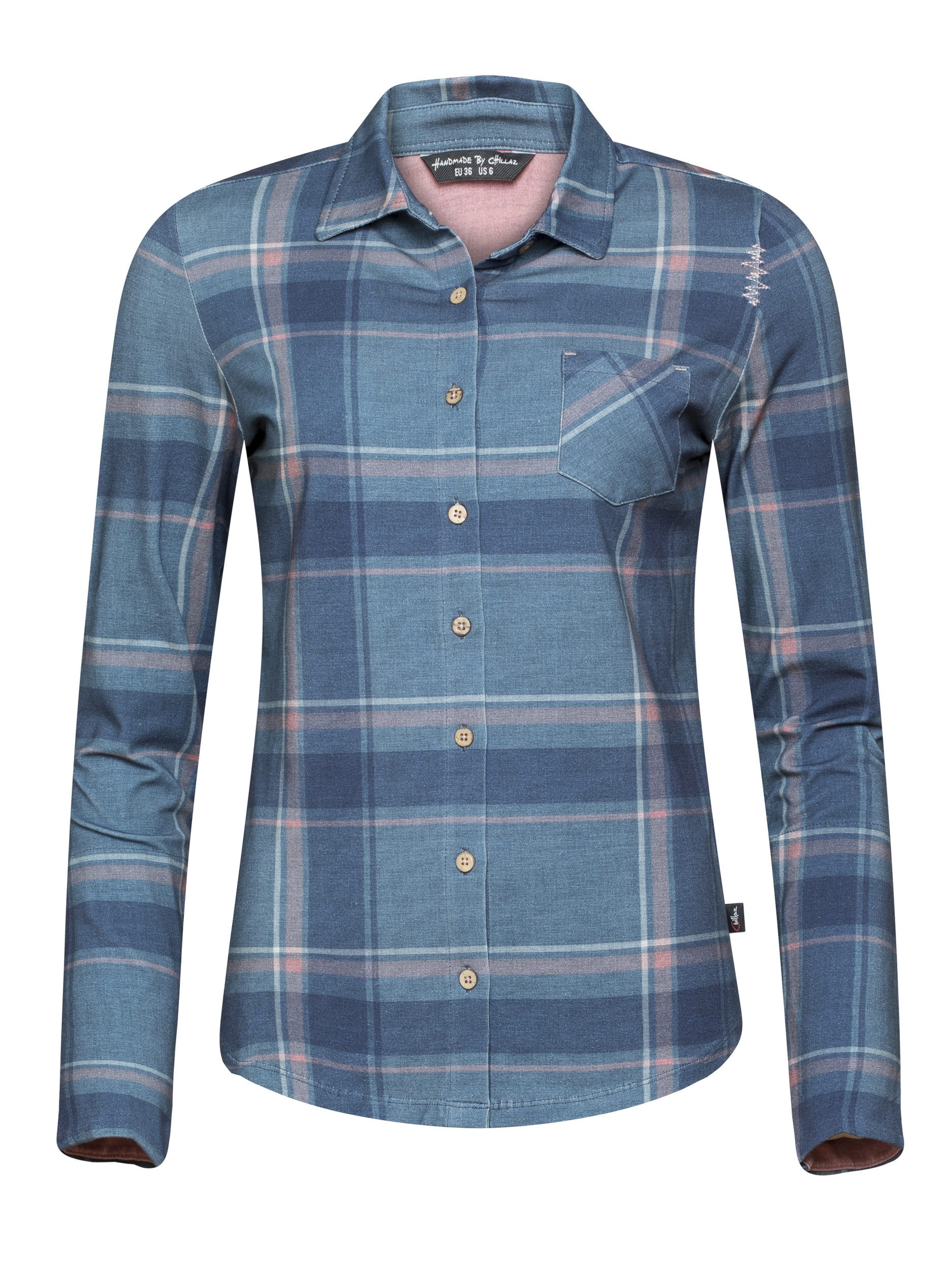 Chillaz Longsleeve Similaun glencheck blue