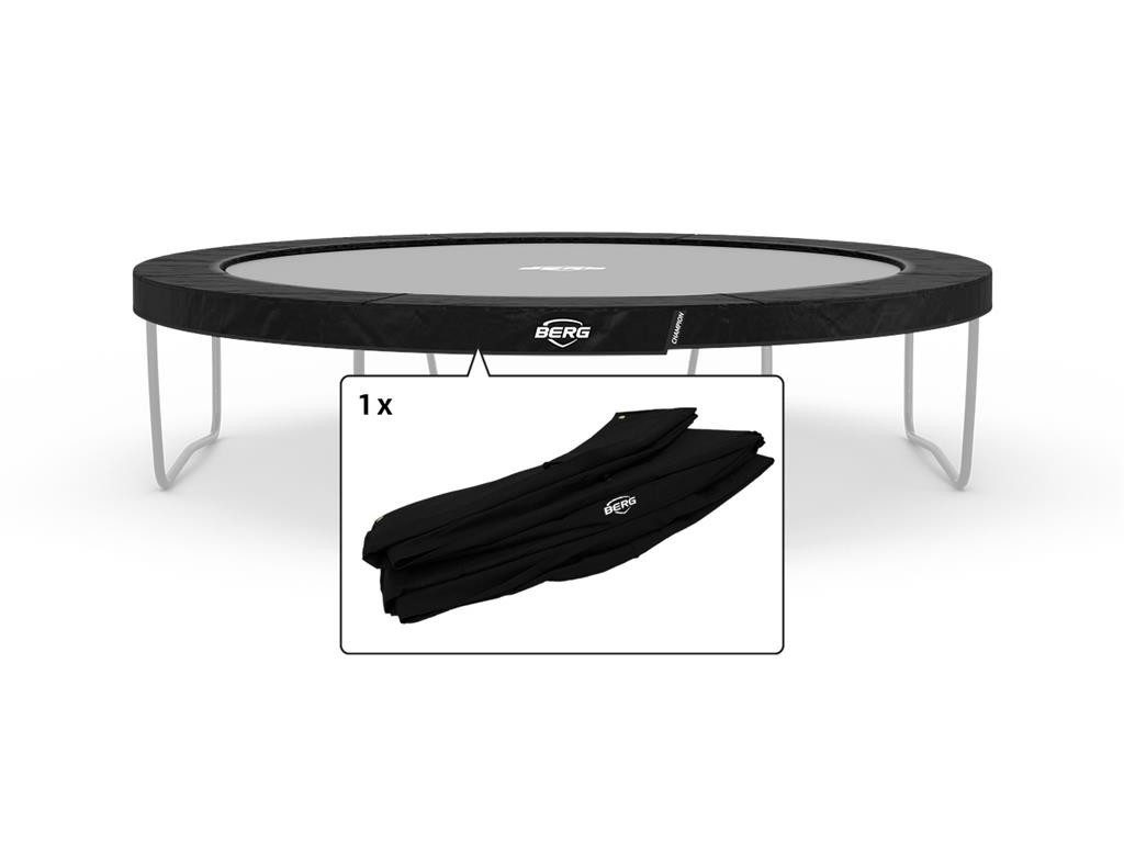 Trampolin-Randabdeckung Ersatzteil 380 cm rund schwarz - Champion Regular Federabdeckung