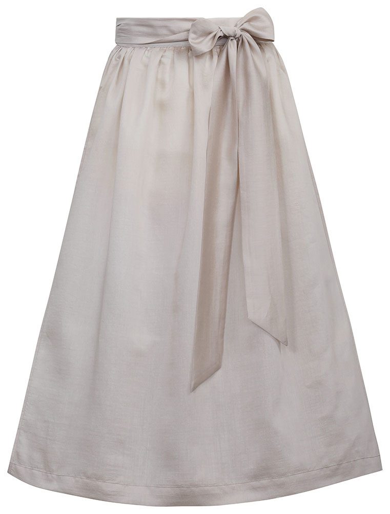 MarJo Dirndlschürze Dirndlschürze Leopoldsdorf 70cm Länge taupe