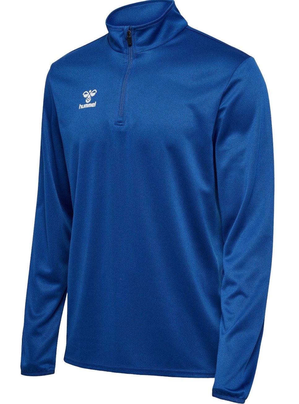 hummel Langarmshirt hmlESSENTIAL Half-Zip (angenehmes Tragegefühl) dunkelblau Herren