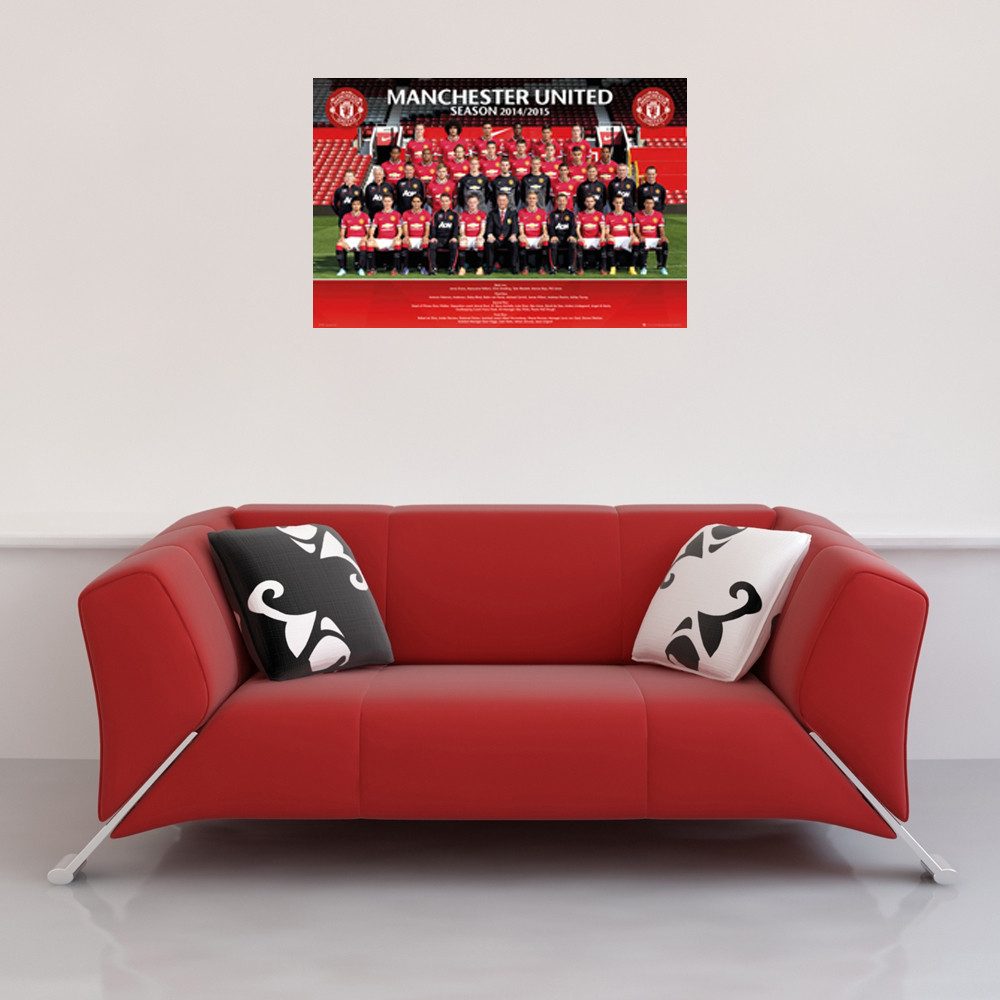 Poster Fußball - Poster - Manchester United - Team Photo 14/15