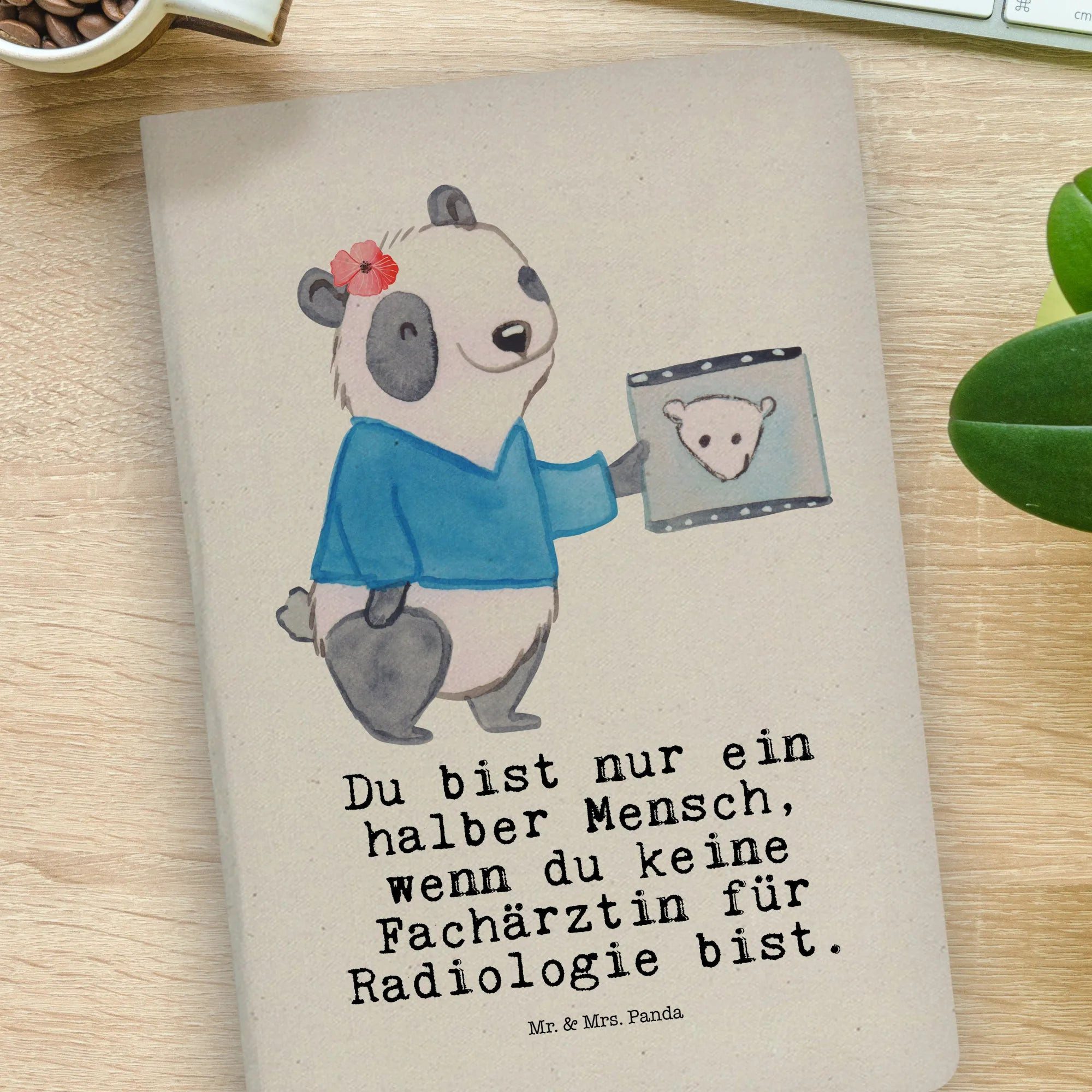 Thumbnail - Mr. & Mrs. Panda Notizbuch Fachärztin für Radiologie Herz - Transparent - Geschenk, Danke, DIN A Mr. & Mrs. Panda, Langl...