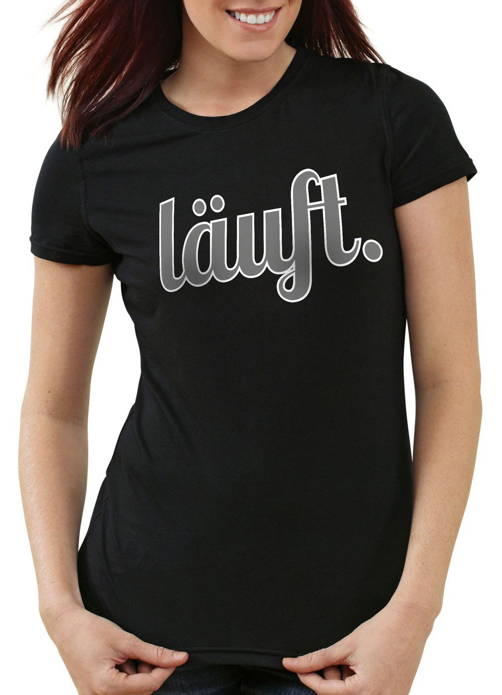 style3 T-Shirt läuft Funshirt Spruchshirt Shirt günstig online kaufen