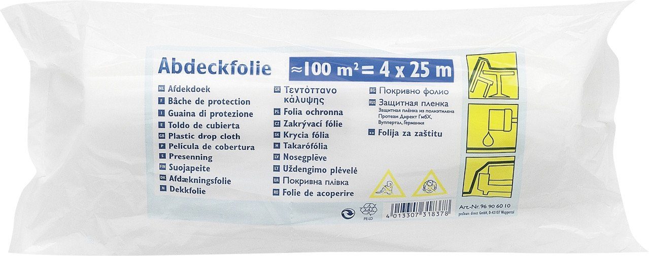 Color Expert Malervlies Color Expert Abdeckfolie HDPE Standard 4 x 25 m