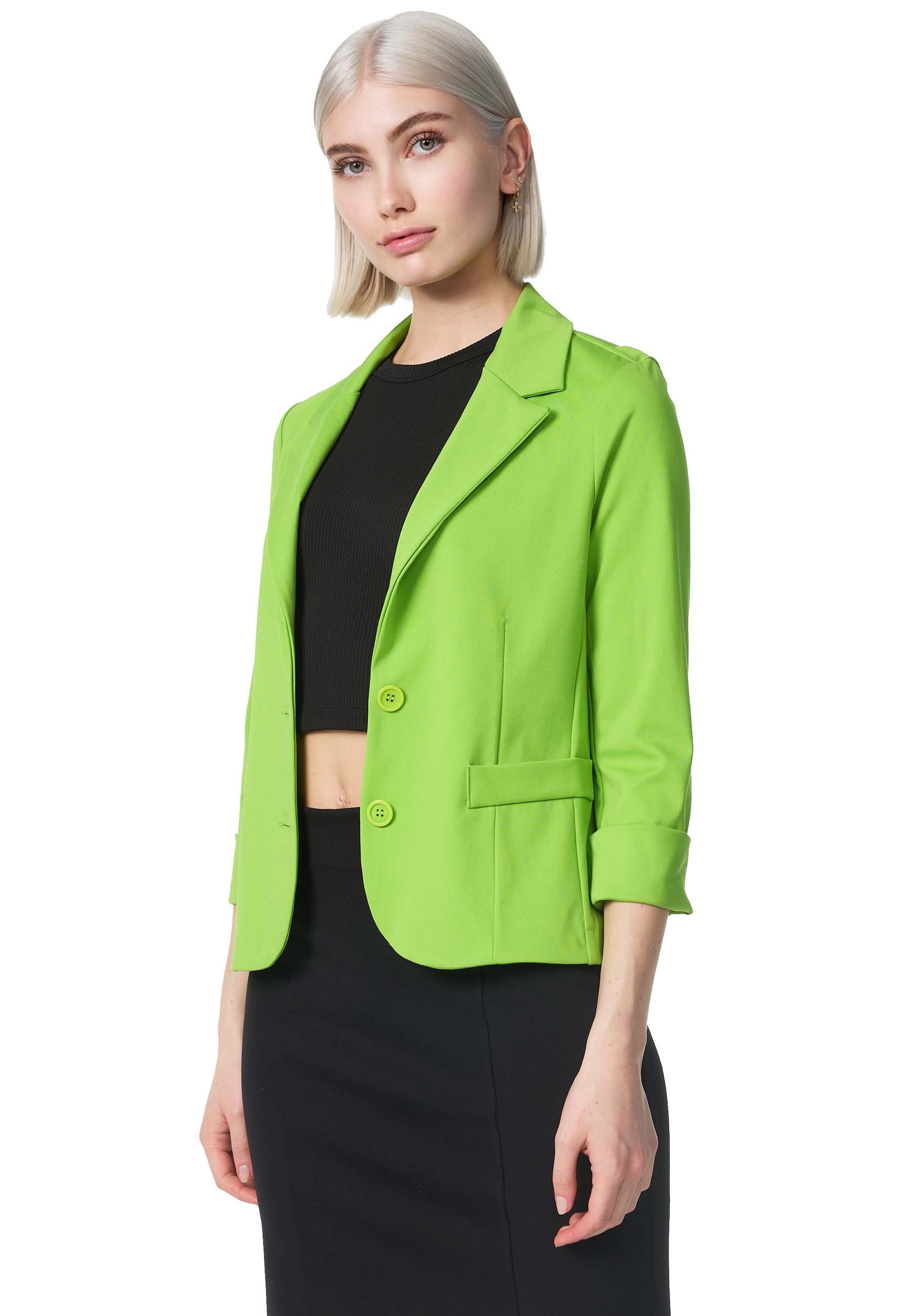 Rayshyne Kurzblazer PM-11-2 (Sportliches Sakko Business Blazer mit Reverskragen)