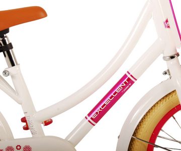 Volare Kinderfahrrad Kinderfahrrad Excellent Fahrrad für Mädchen 16 Zoll Kinderrad in Weiß