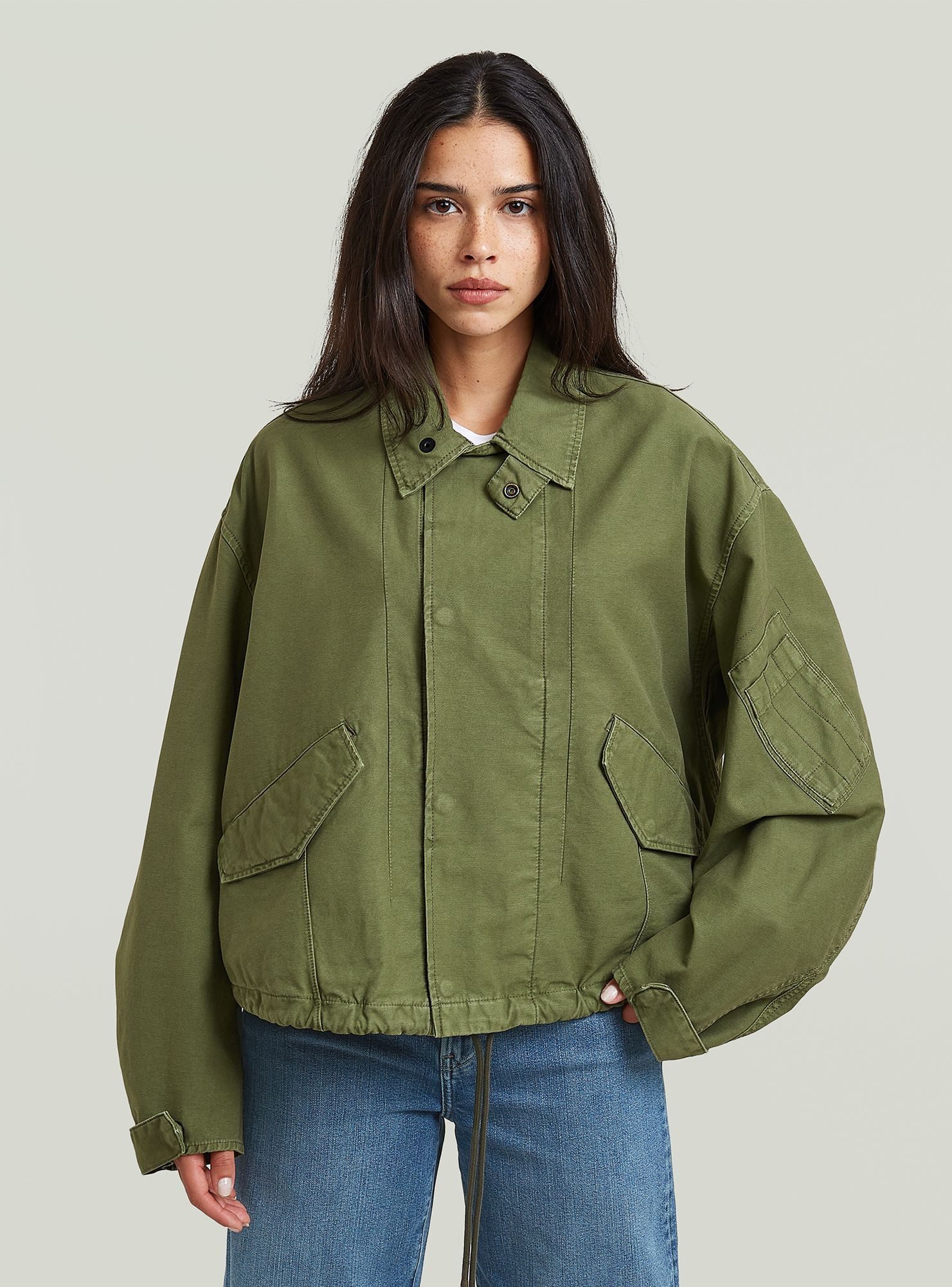 G-STAR Outdoorjacke Oversized Cropped Jacke