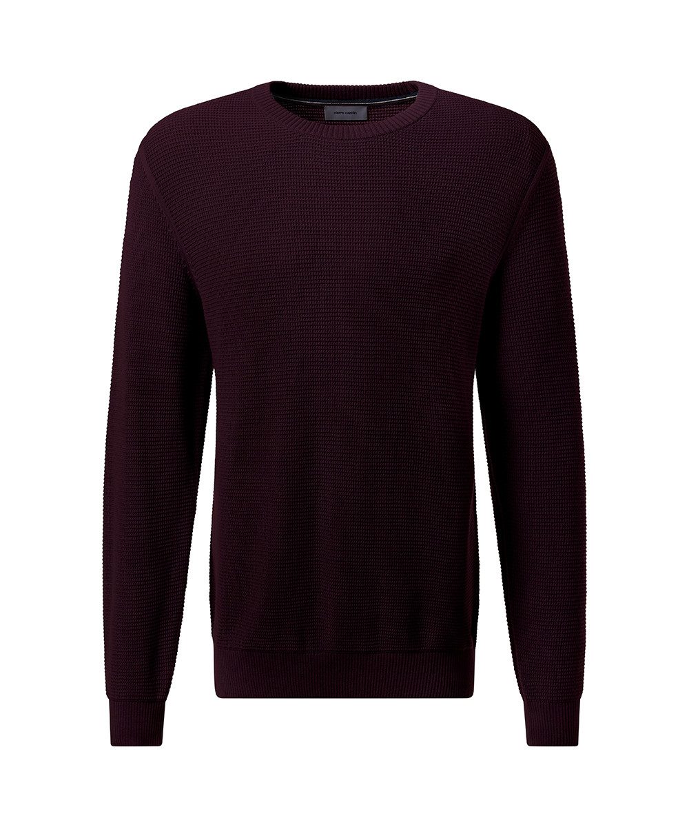 Pierre Cardin Rundhalspullover mit Struktur