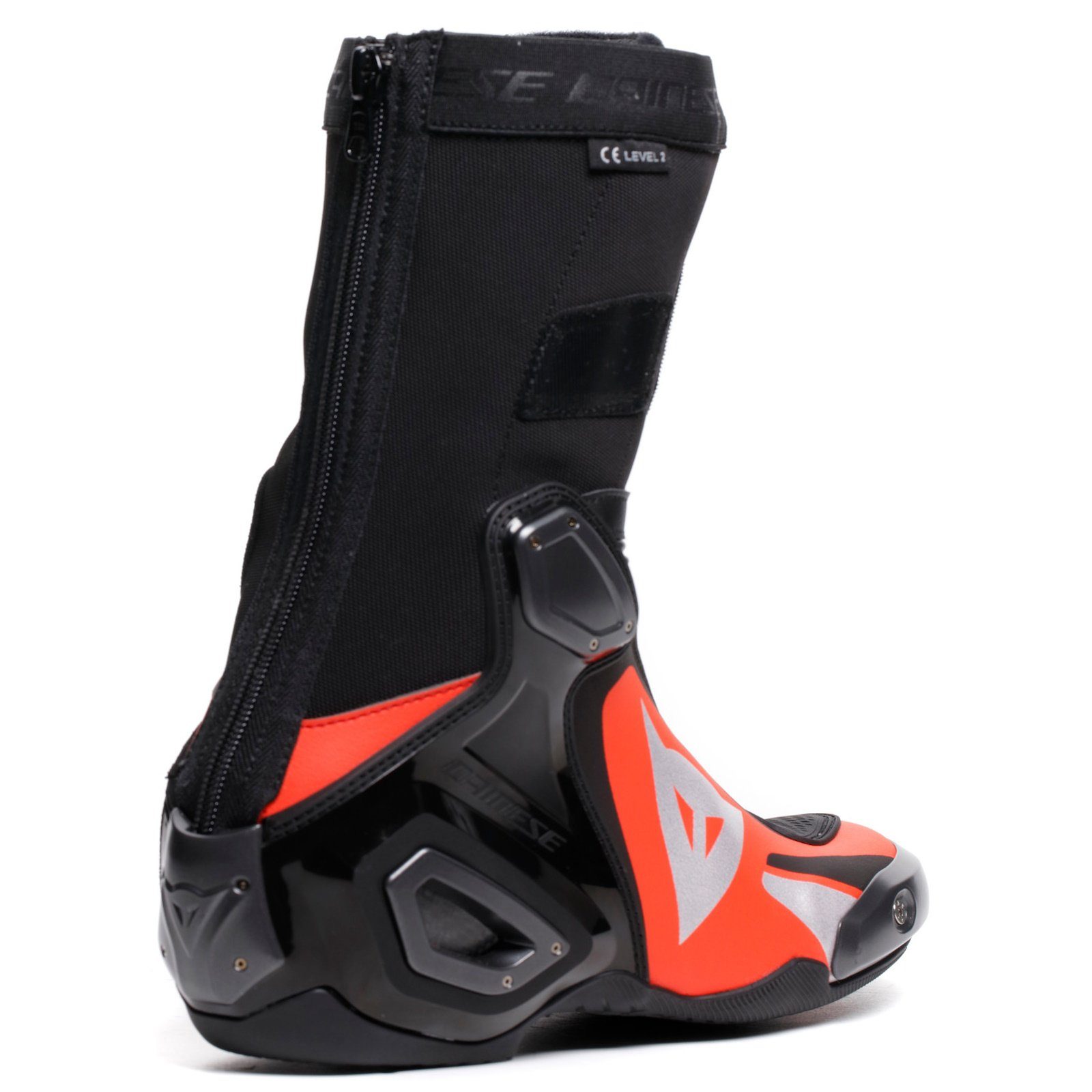 Dainese Dainese Axial 2 Motorradstiefel Schwarz / Rot-Fluo 40 Motorradstiefel (Packung, Antistatische und Öl- und Benzinfeste Sohle) motorradstiefel für herren