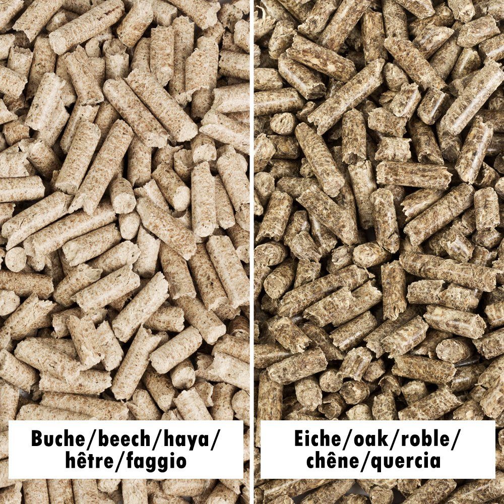 Flameup Holzpellets Eiche Buche Pellets je 15 kg Grill Smoker Pizzaofen Rauch BBQ Grillen, 30 kg