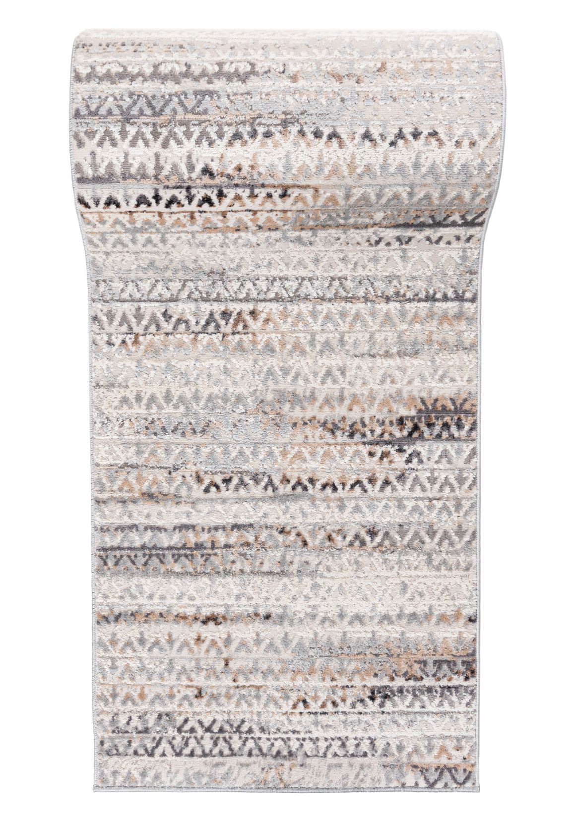 Mazovia Läufer Modern Abstrakt Beige Creme Flur, Schlafzimmer, Diele, Fußbodenheizung