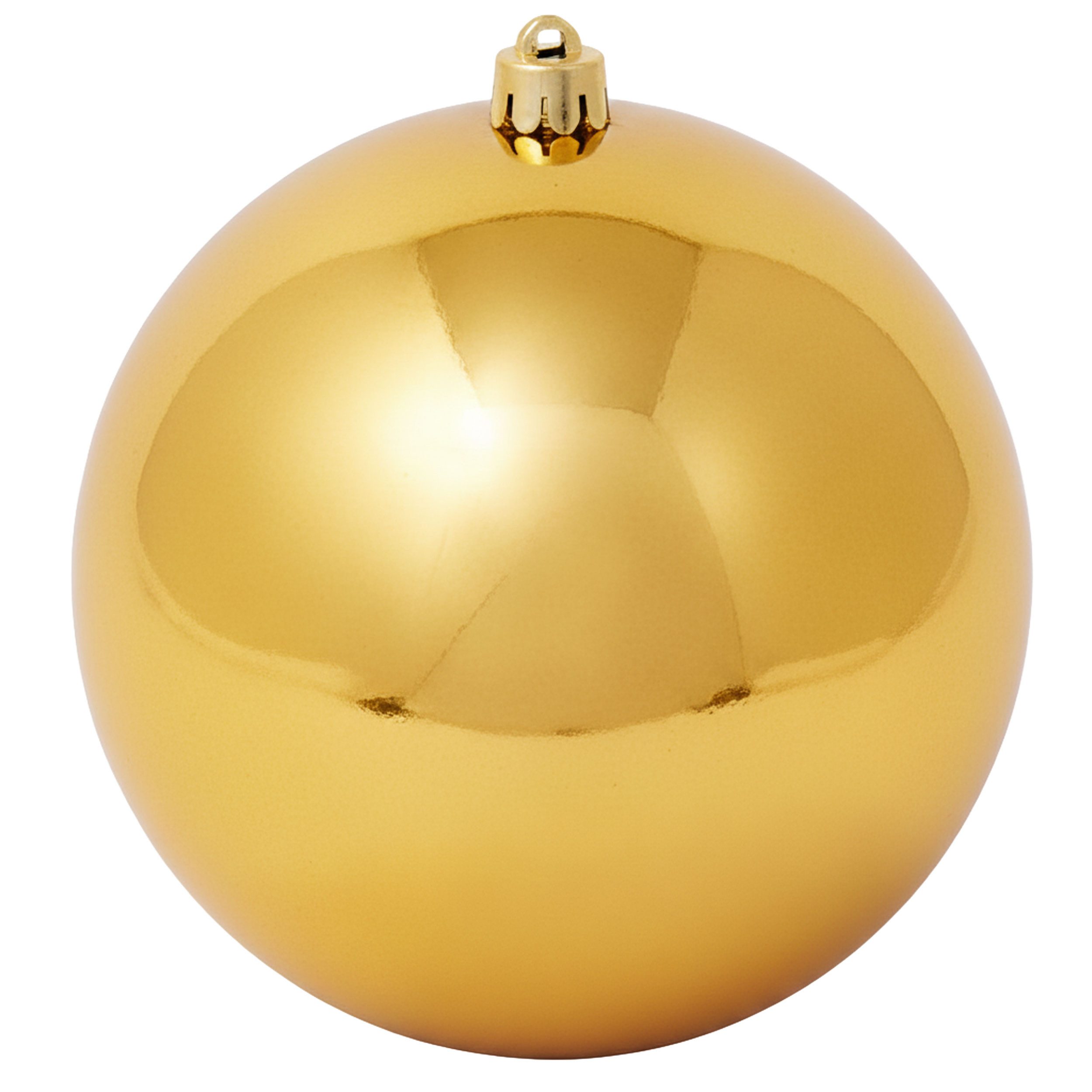 B&S Weihnachtsbaumkugel Weihnachtskugel Kunststoff Ø 25 cm gold für Innen & günstig online kaufen