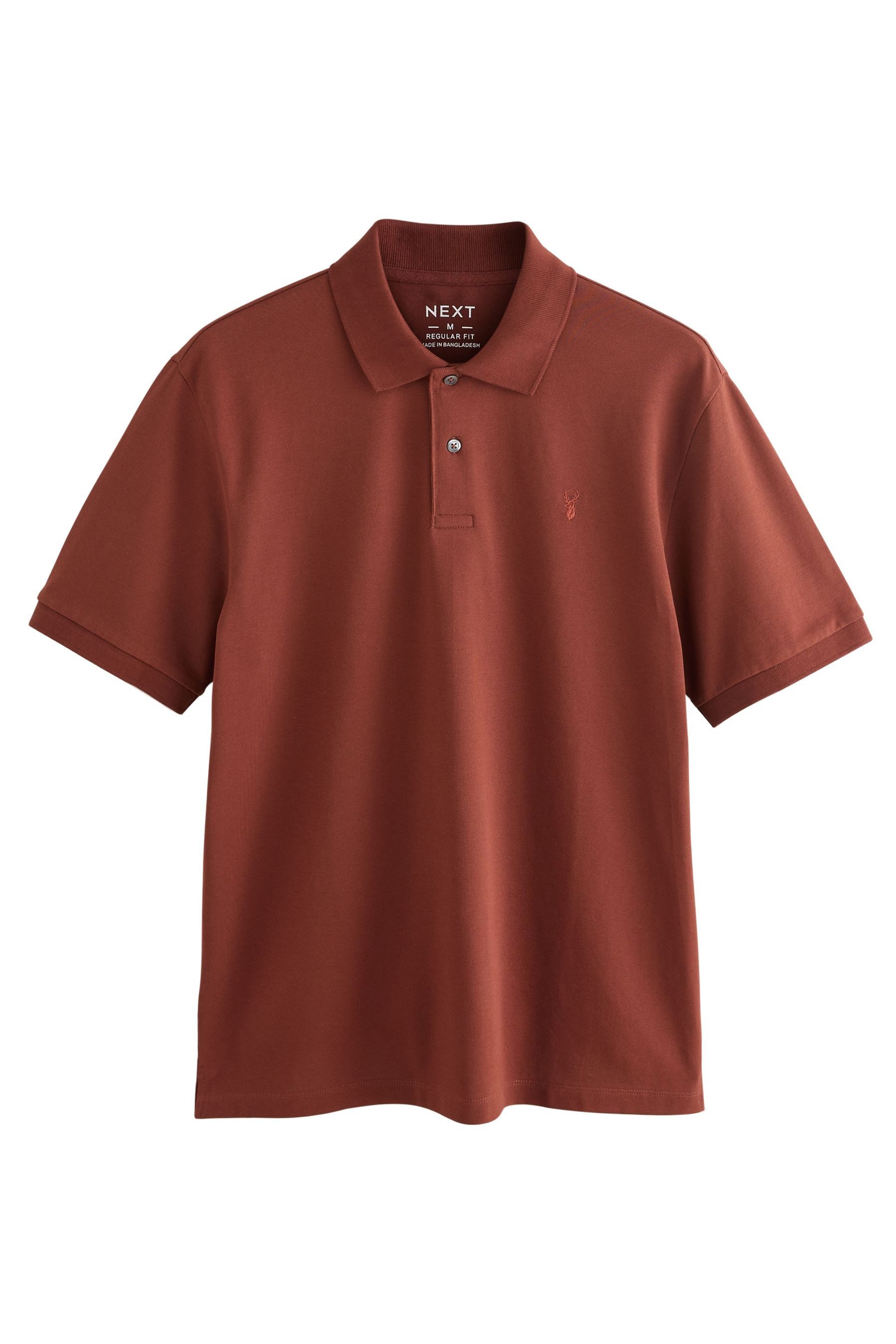 Next Poloshirt Regular Fit kurzärmeliges Pikee-Poloshirt günstig online kaufen