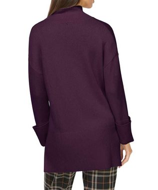 Rick by rick cardona Longpullover RICK CARDONA Damen Designer-Merino-Wollpullover, burgund