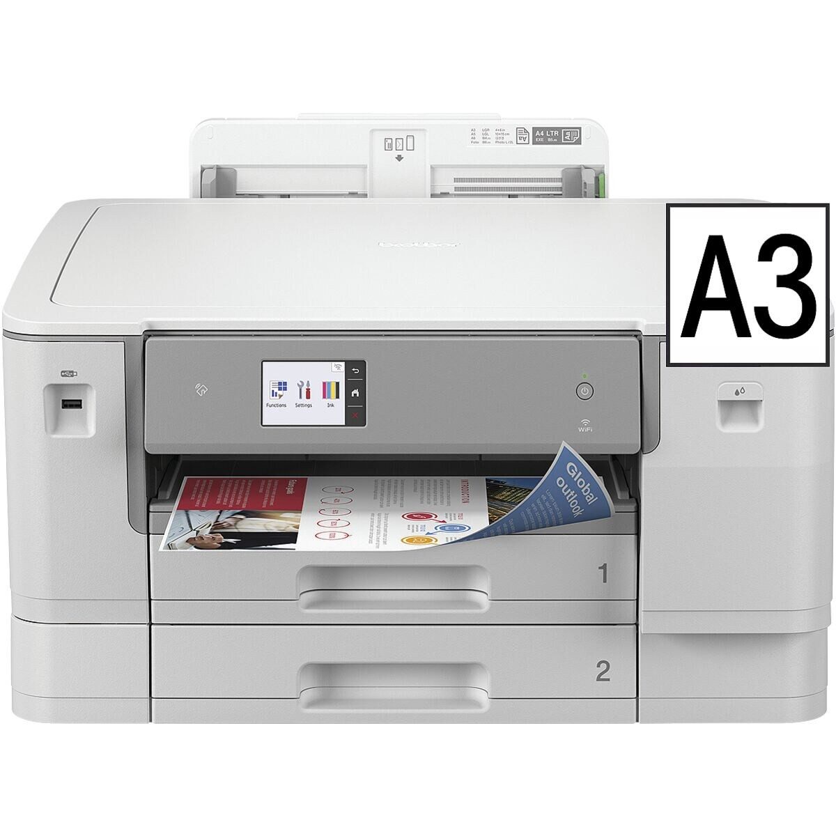 Brother HL-J6010DW Tintenstrahldrucker, (A3, LAN, WLAN, NFC, 4800 x 1200 dpi)