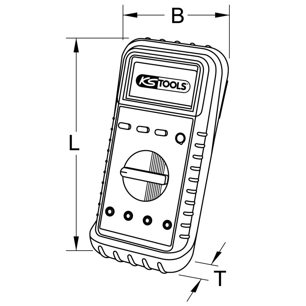 KS Tools Spannungsprüfer Hand-Multimeter, Tools KS 150.1480 (150.1480)