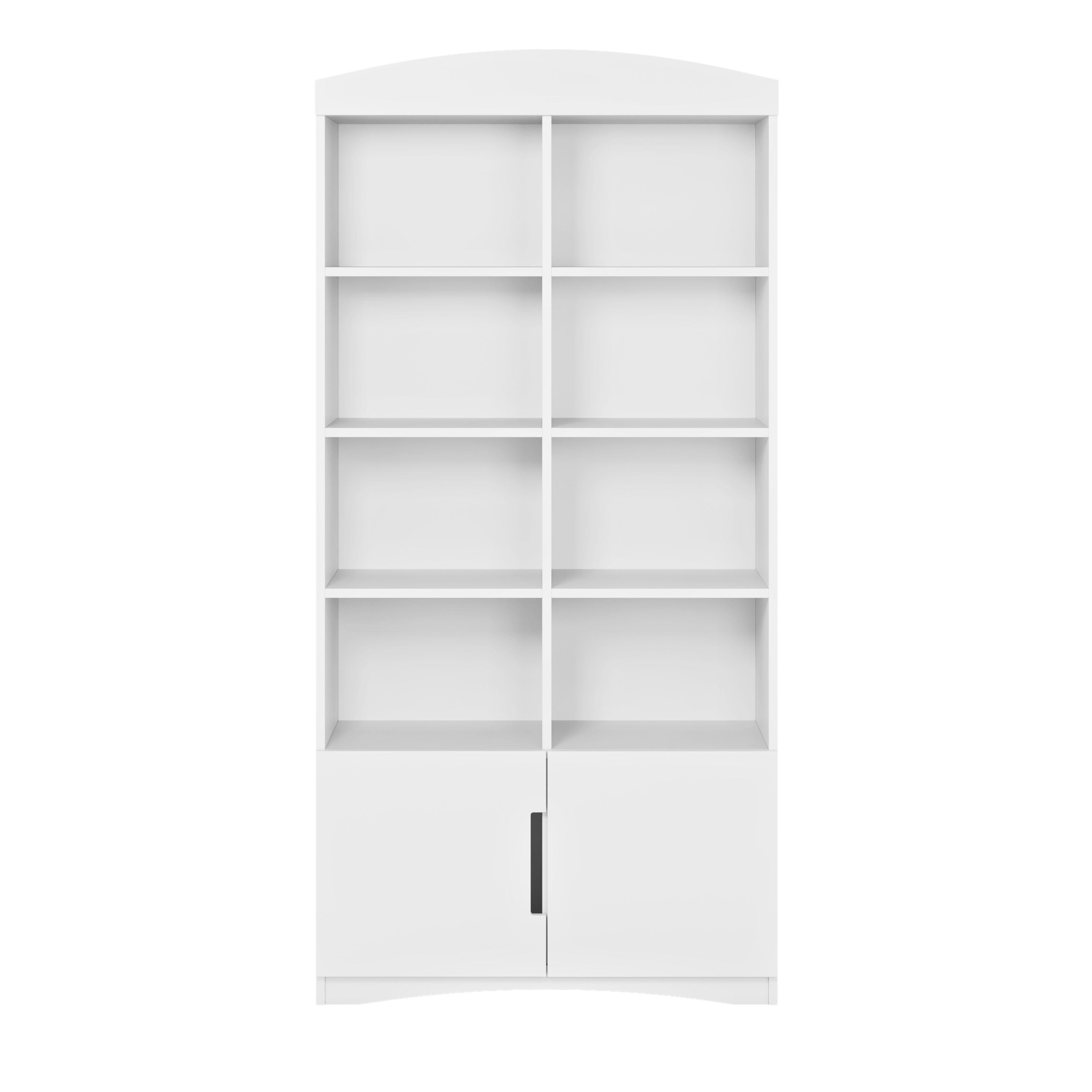 Tür Doppel-Bücherregal, Bjird Abschließbarer Ablagefächer mit und mit Einlegeböden Bücherregal 2 Classic 8