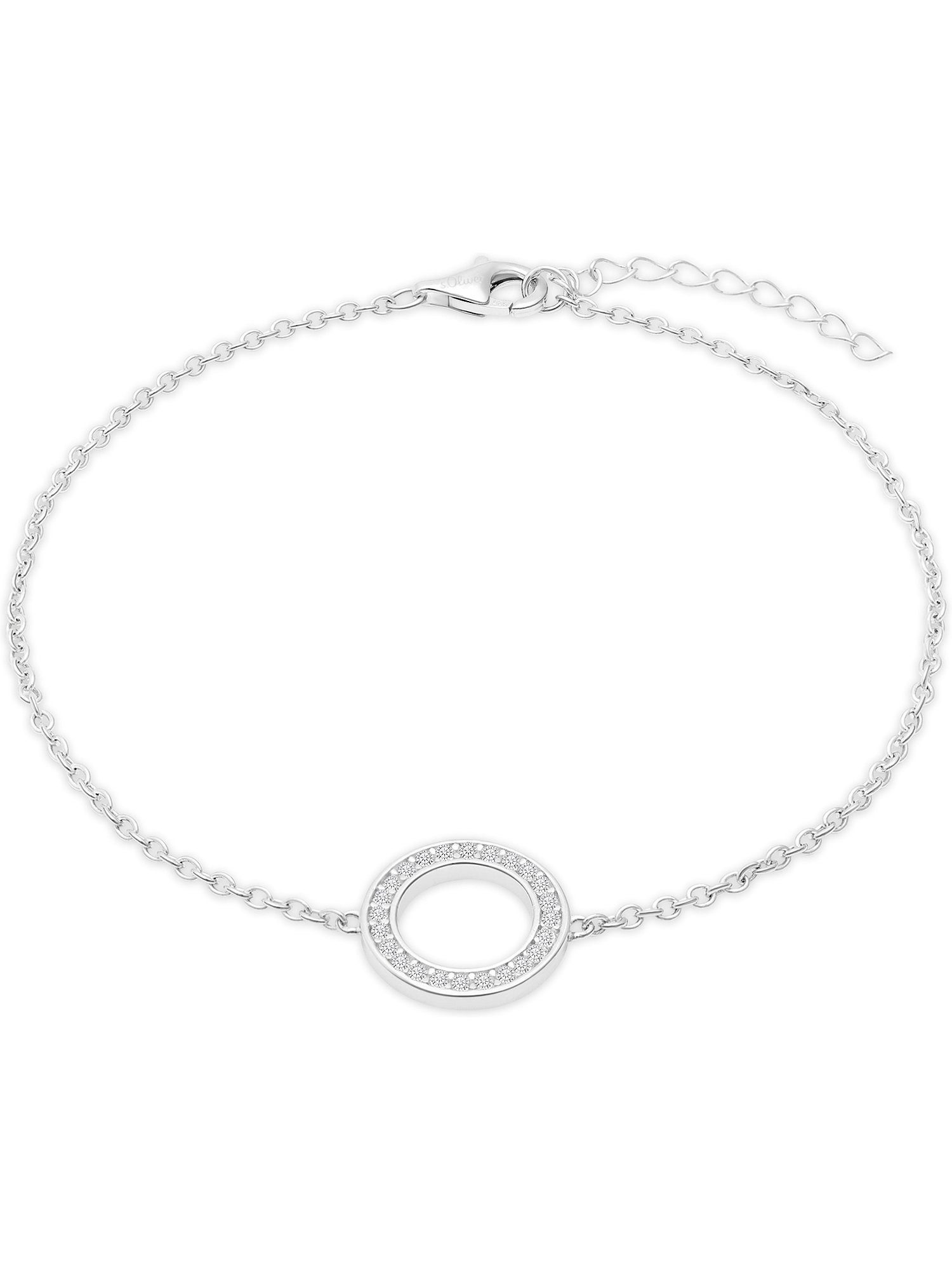 s.Oliver Armband S.Oliver Damen-Armband 925er Silber 28 Zirkonia