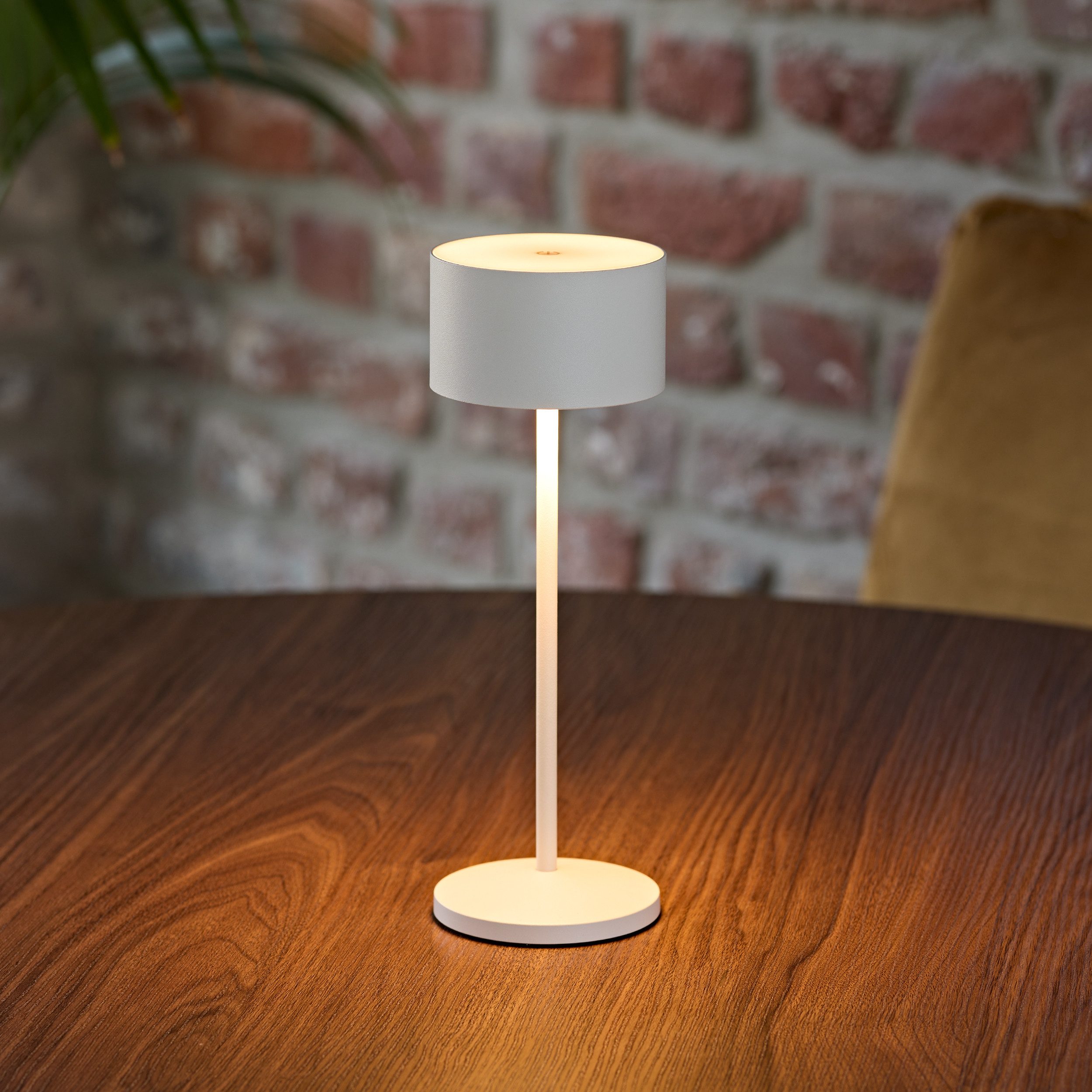 SIGOR LED Tischleuchte Akku-Tischleuchte 3er Set, LED fest integriert, Warmweiß