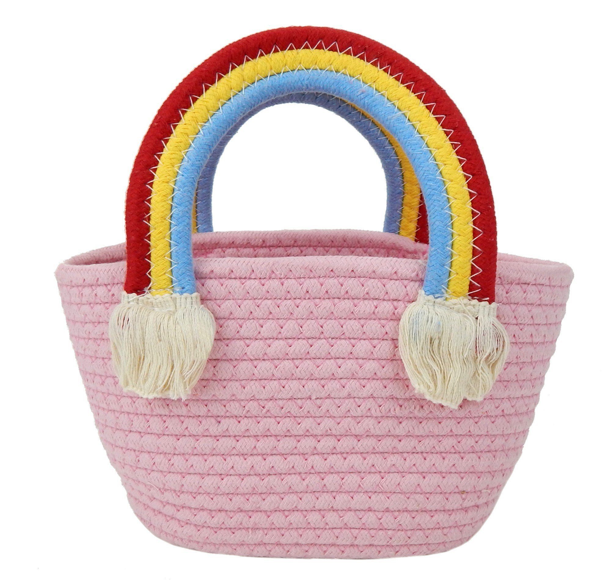 Ella Jonte Strandtasche, Kindertasche Mädchen rosa Regenbogen Tasche