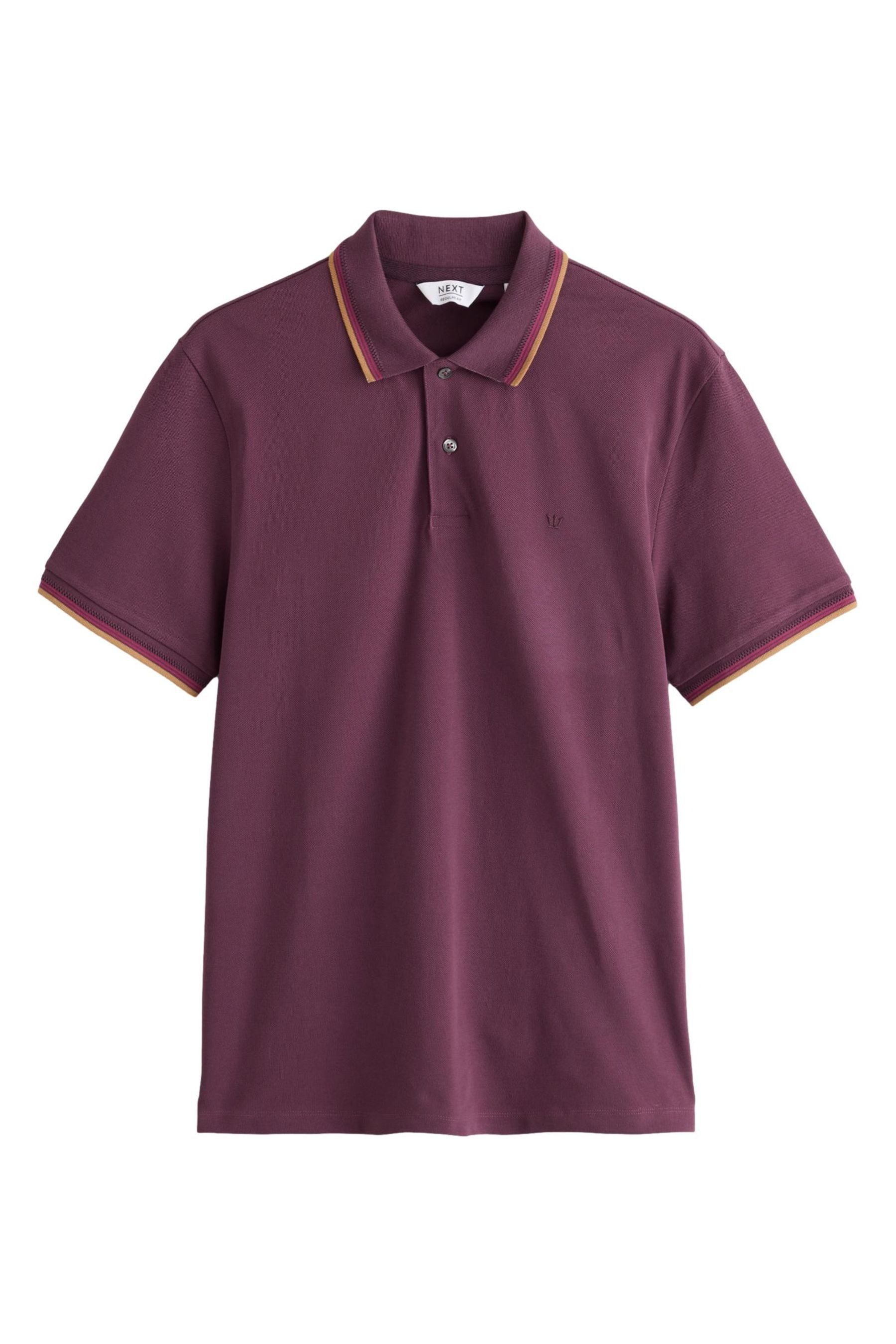 Next Poloshirt Poloshirt mit breitem Bruststreifen (1-tlg)