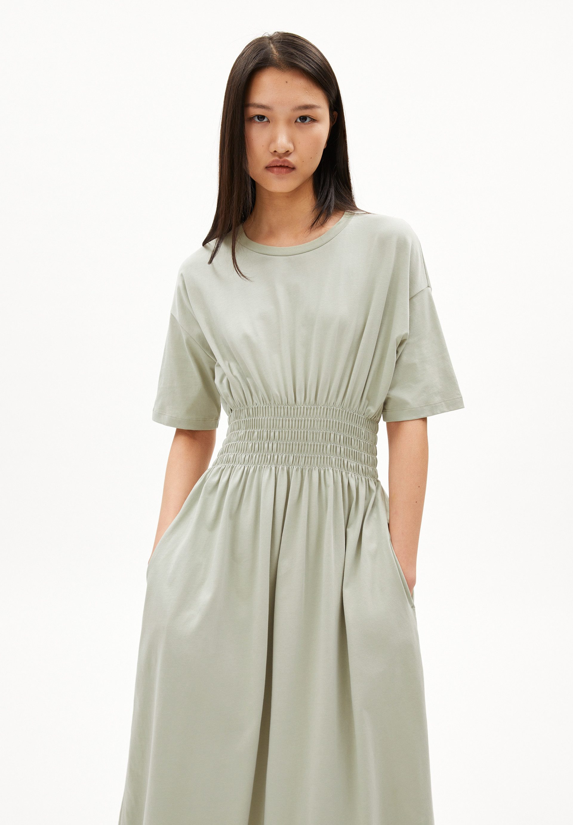 Armedangels Midikleid KIWANAA Jerseykleid aus Bio-Baumwolle günstig online kaufen