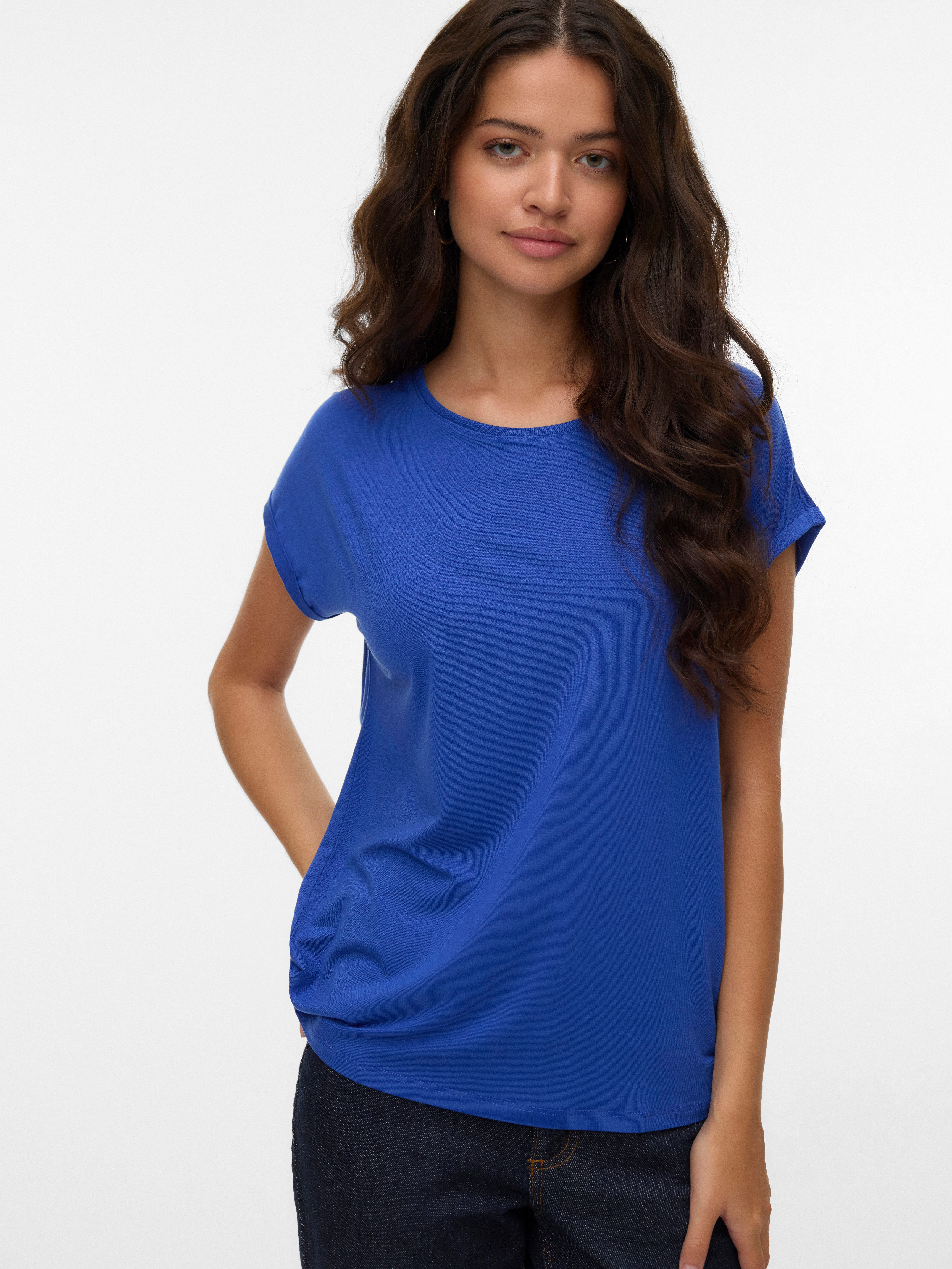 Vero Moda Rundhalsshirt VMAVA PLAIN SS günstig online kaufen